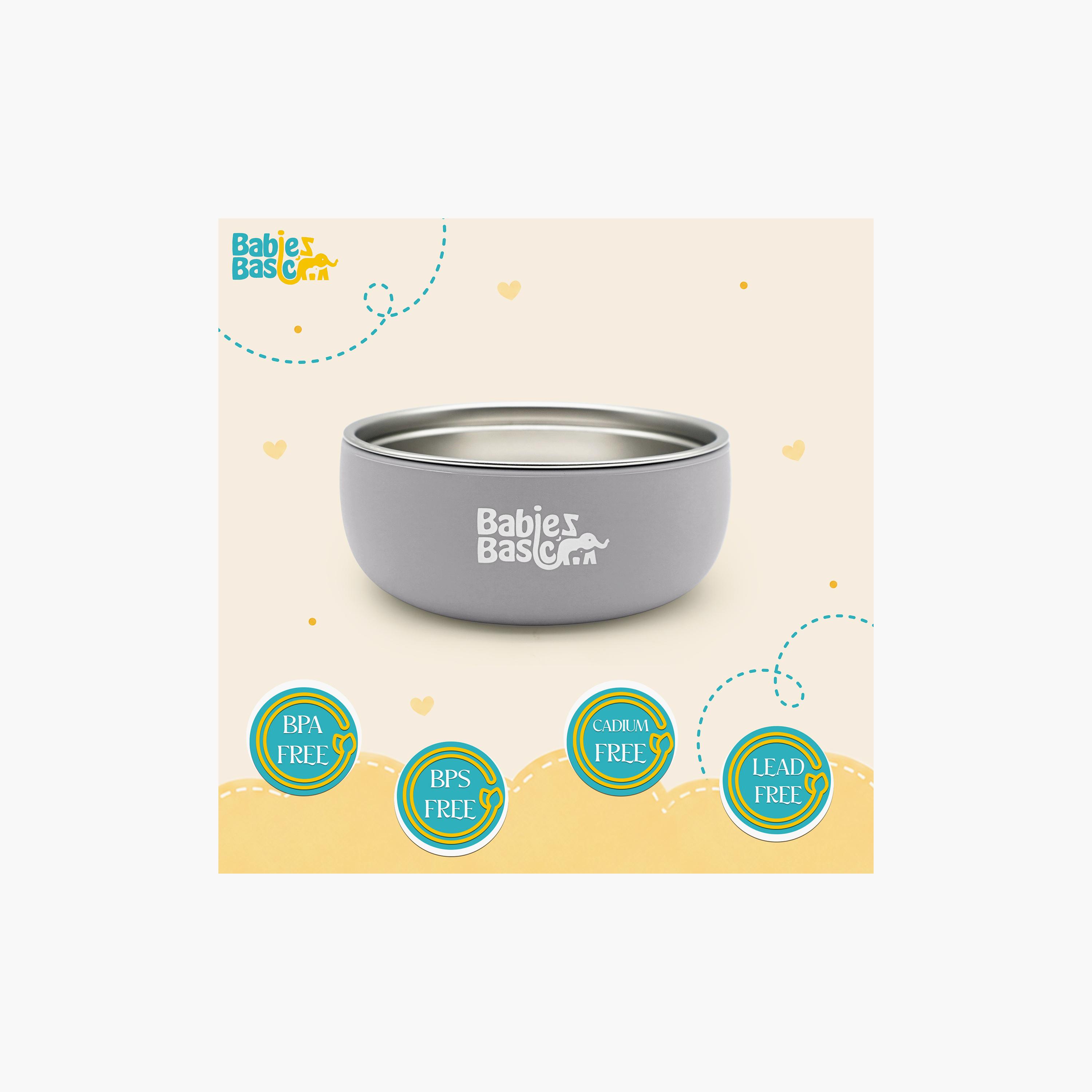 Babies Basic Stainless Steel Bowl with Silicone Sleeve-baby-feeding-mealtimeessentials-image-5