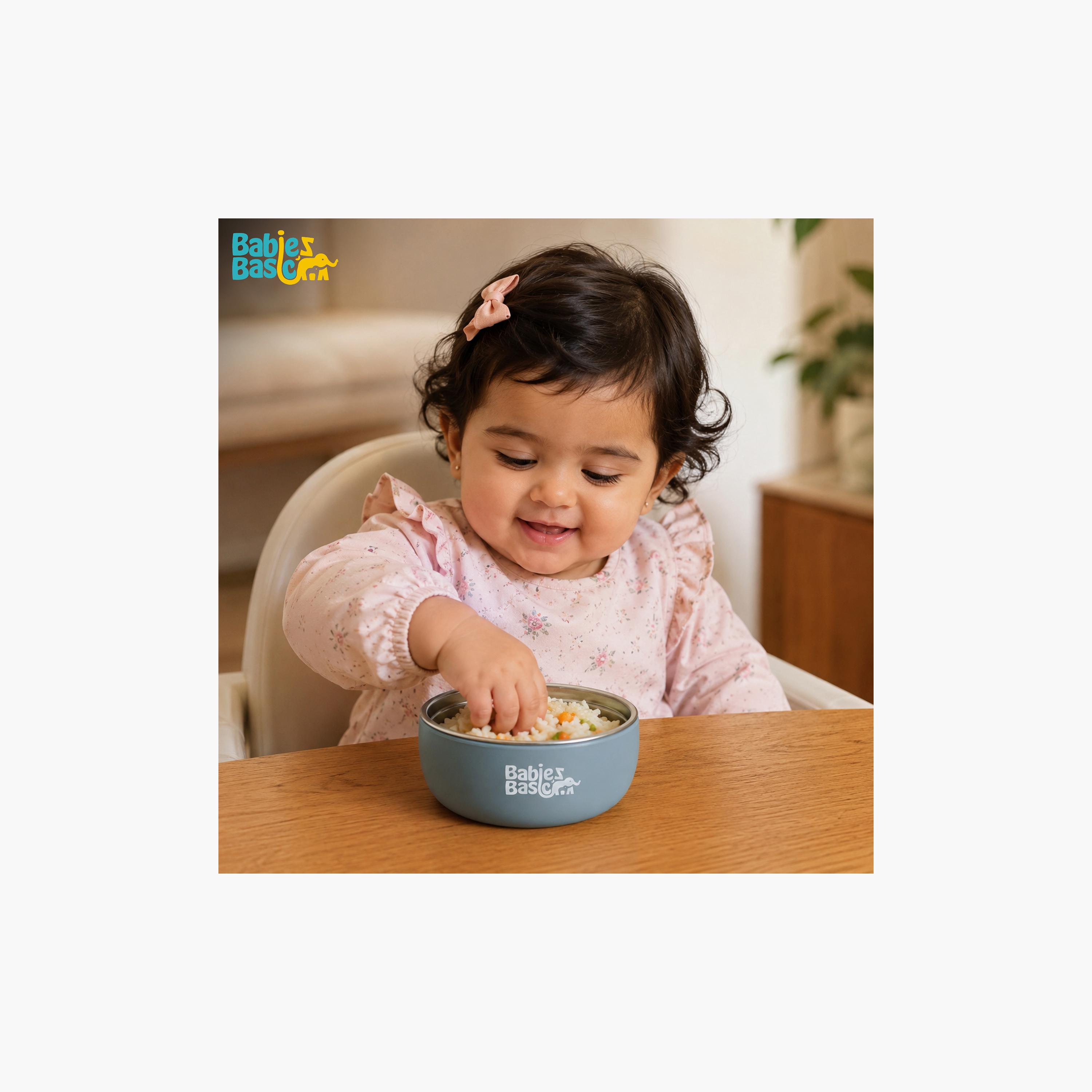 Babies Basic Stainless Steel Bowl with Silicone Sleeve-baby-feeding-mealtimeessentials-image-3