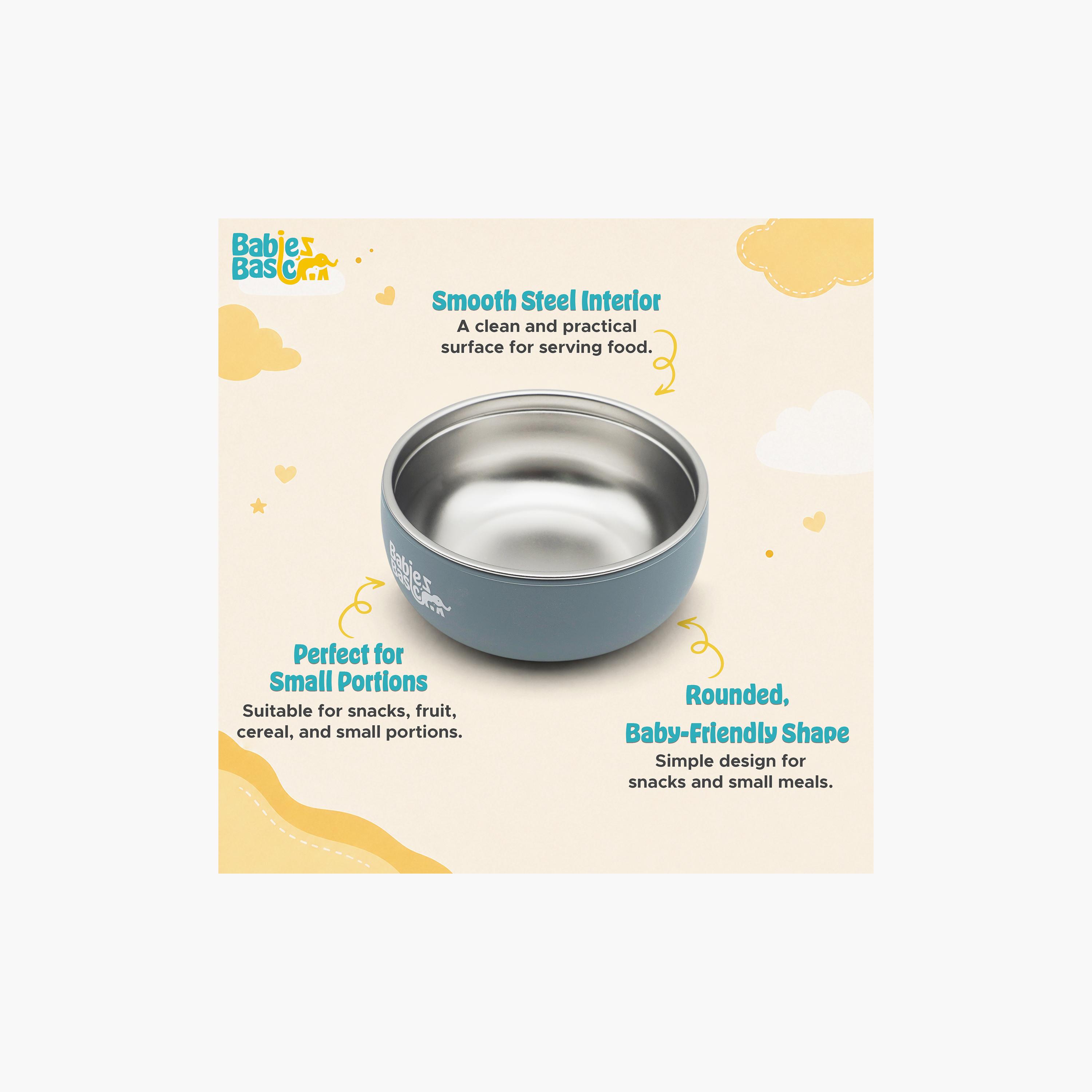 Babies Basic Stainless Steel Bowl with Silicone Sleeve-baby-feeding-mealtimeessentials-image-4