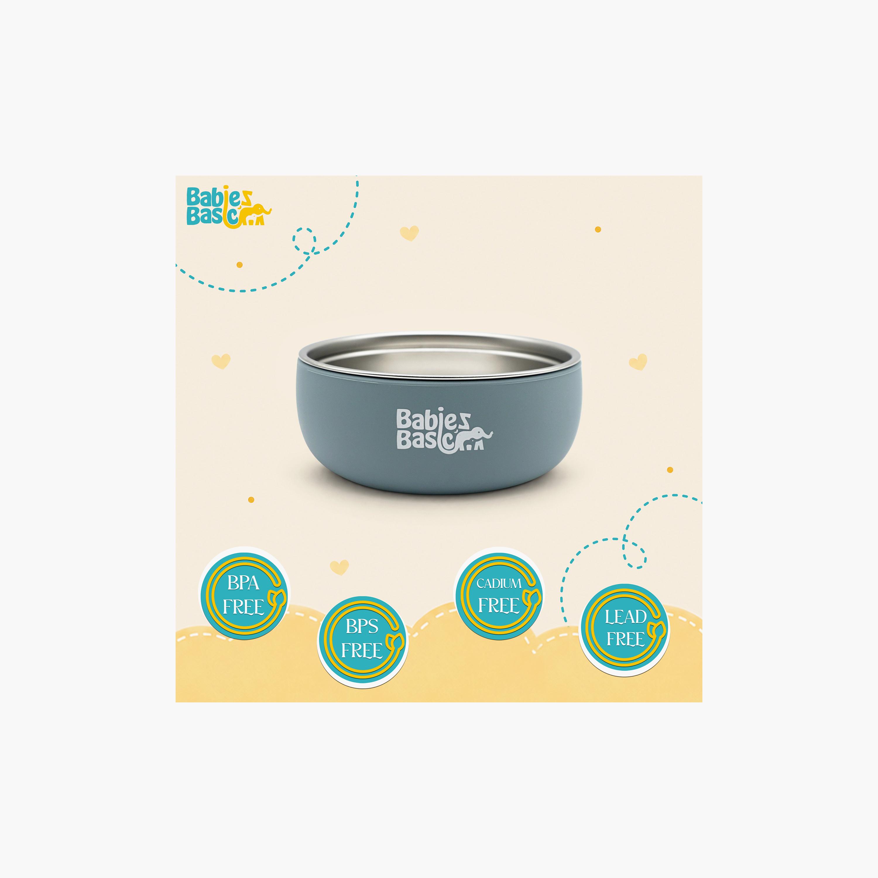 Babies Basic Stainless Steel Bowl with Silicone Sleeve-baby-feeding-mealtimeessentials-image-5