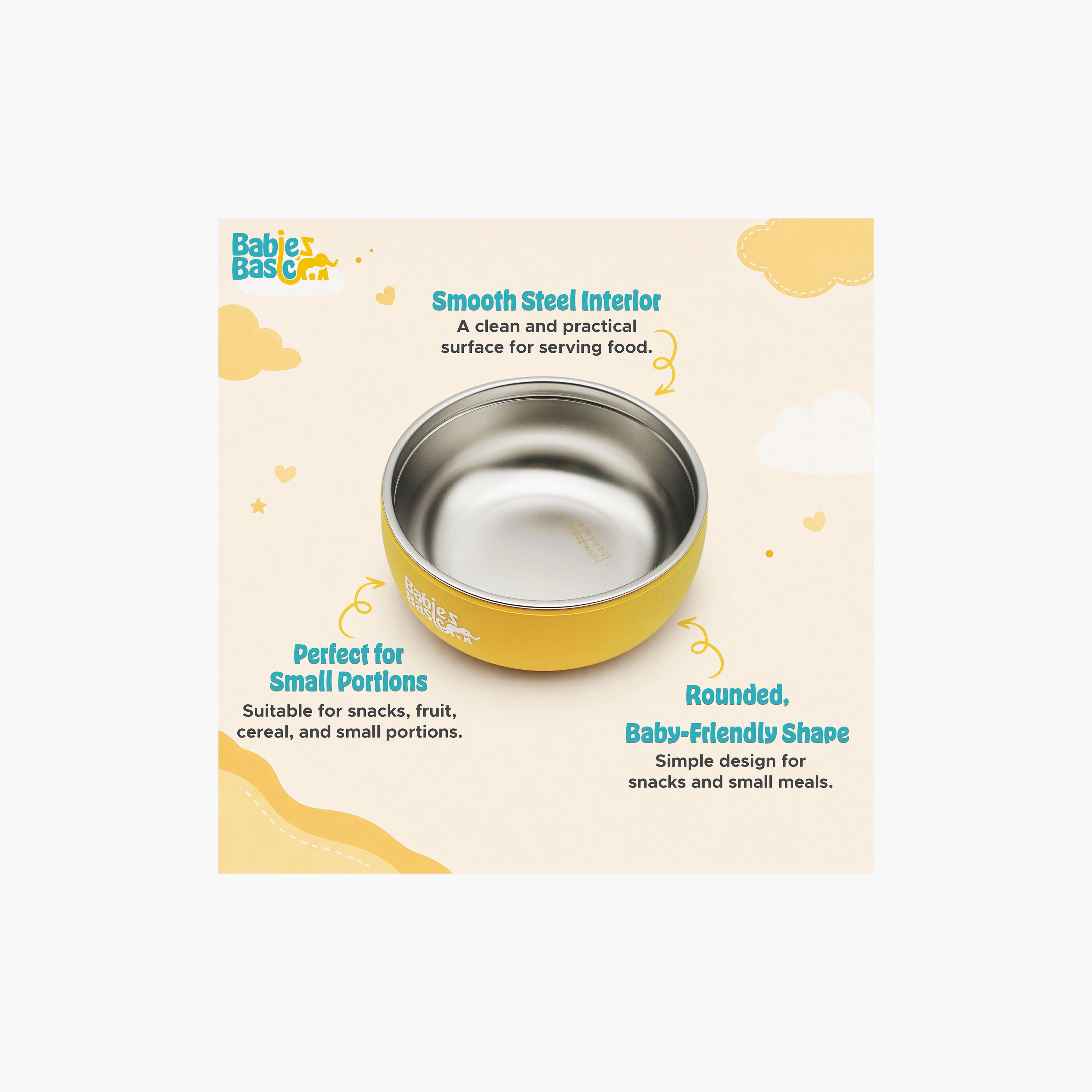 Babies Basic Stainless Steel Bowl with Silicone Sleeve-baby-feeding-mealtimeessentials-image-4