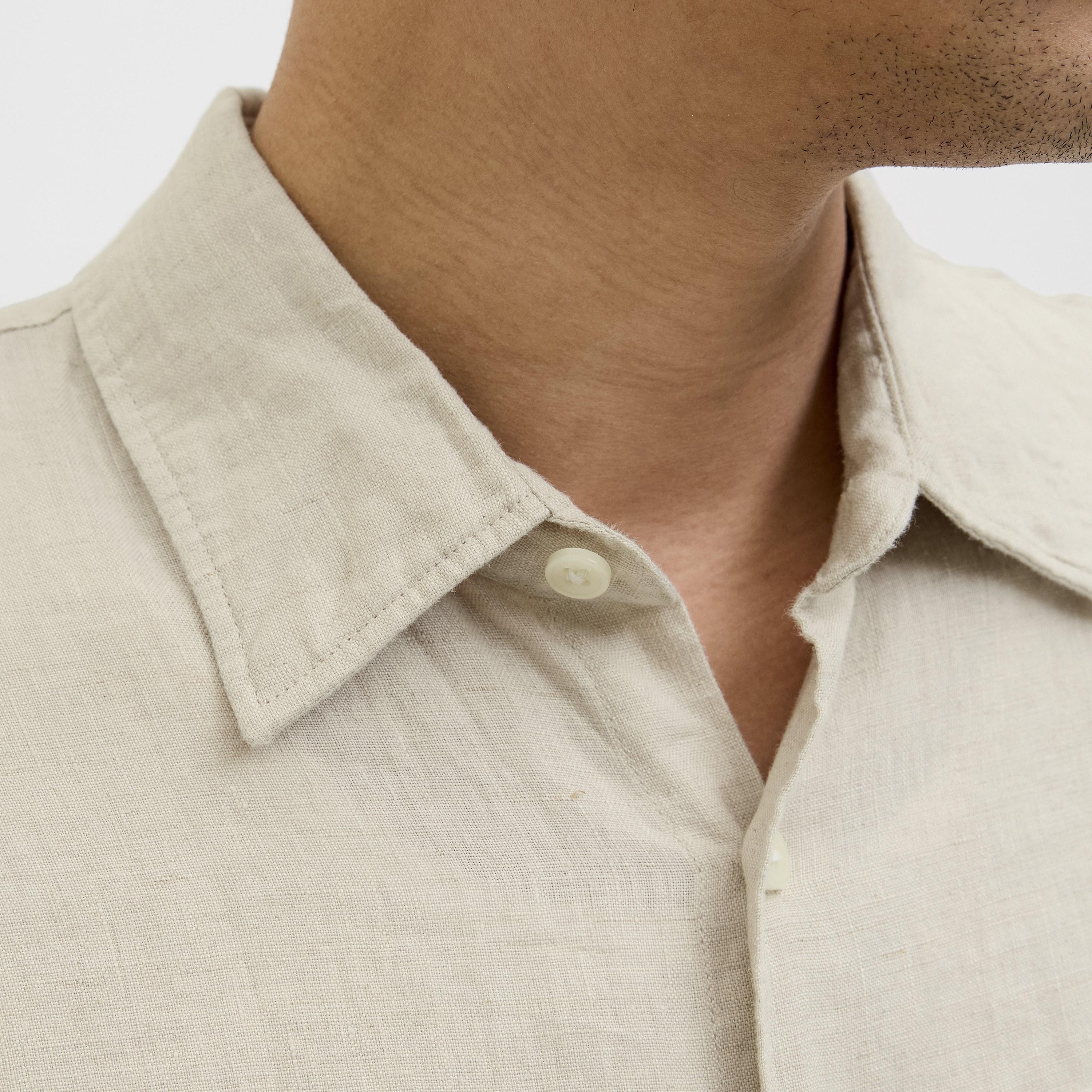 Jack & Jones Regular Fit Plain Spread Collar Long Sleeves Men's Shirt-men-clothing-shirts-image-6
