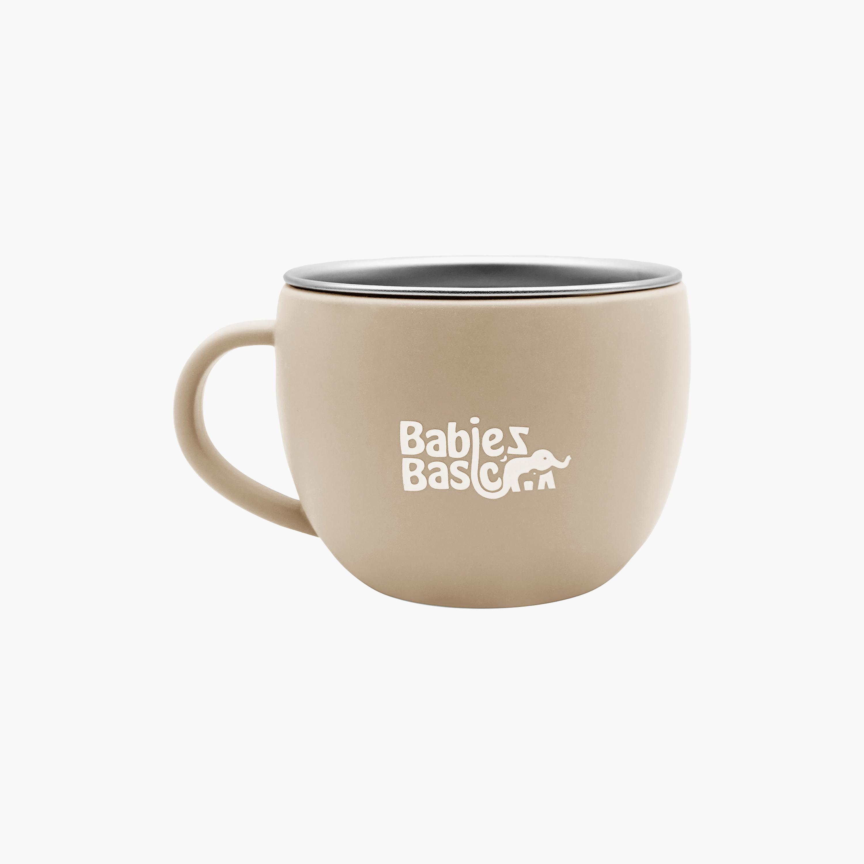 Babies Basic Stainless Steel Cup with Silicone Sleeve - 150 ml-baby-feeding-mealtimeessentials-image-1