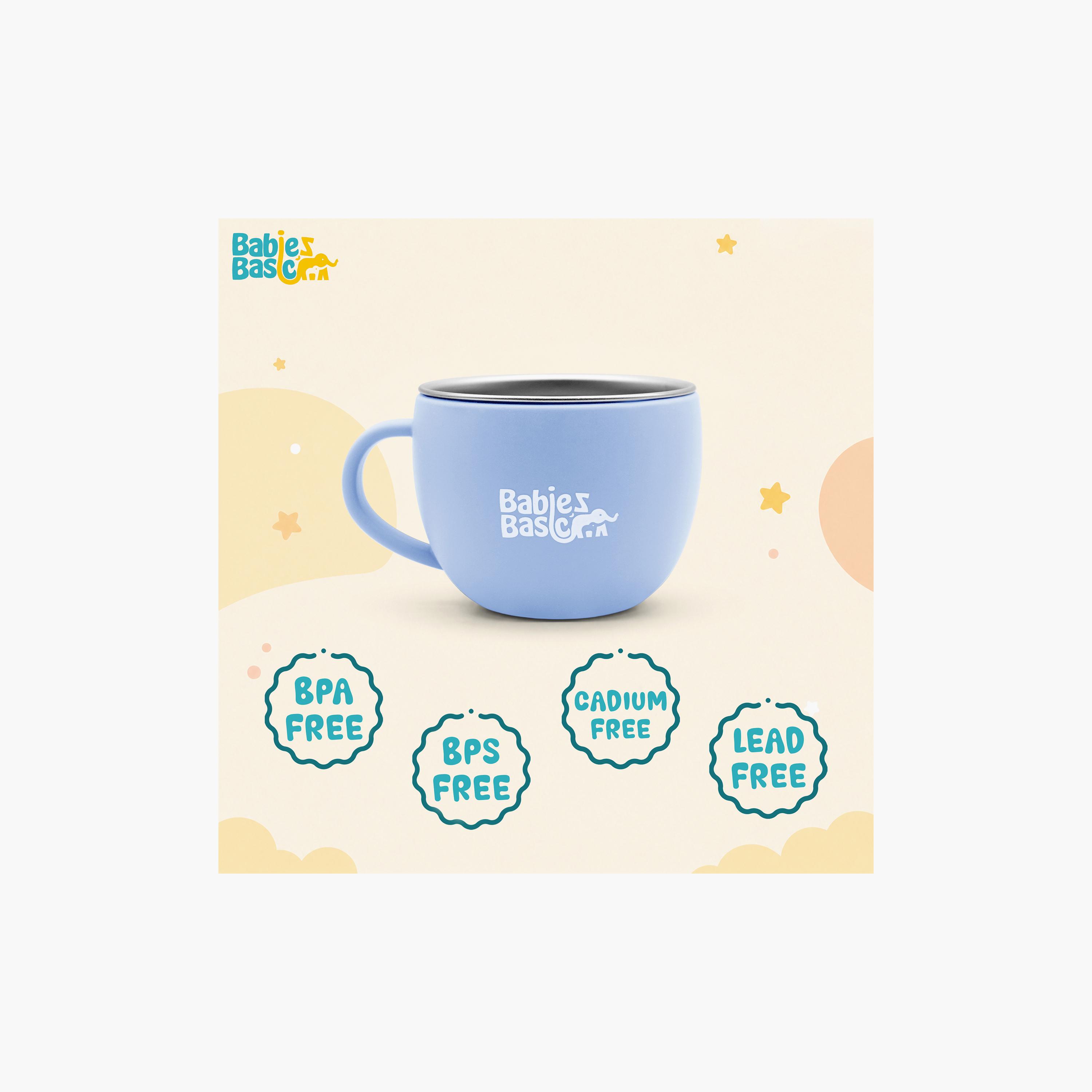 Babies Basic Stainless Steel Cup with Silicone Sleeve - 150 ml-baby-feeding-mealtimeessentials-image-5