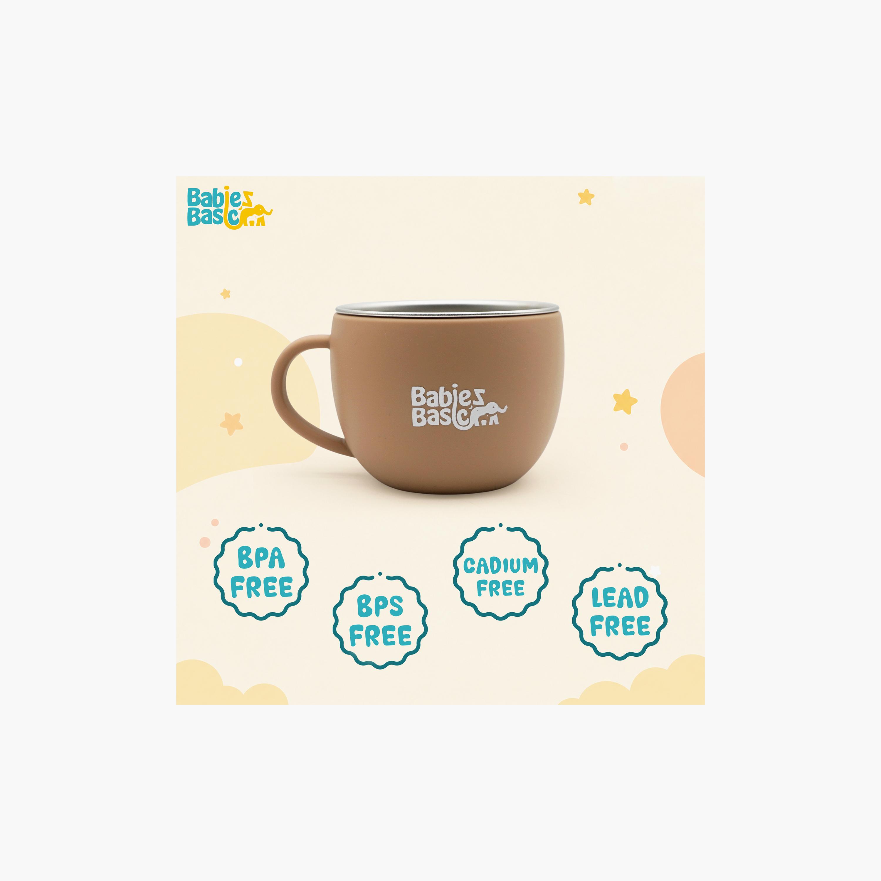 Babies Basic Stainless Steel Cup with Silicone Sleeve - 150 ml-baby-feeding-mealtimeessentials-image-5