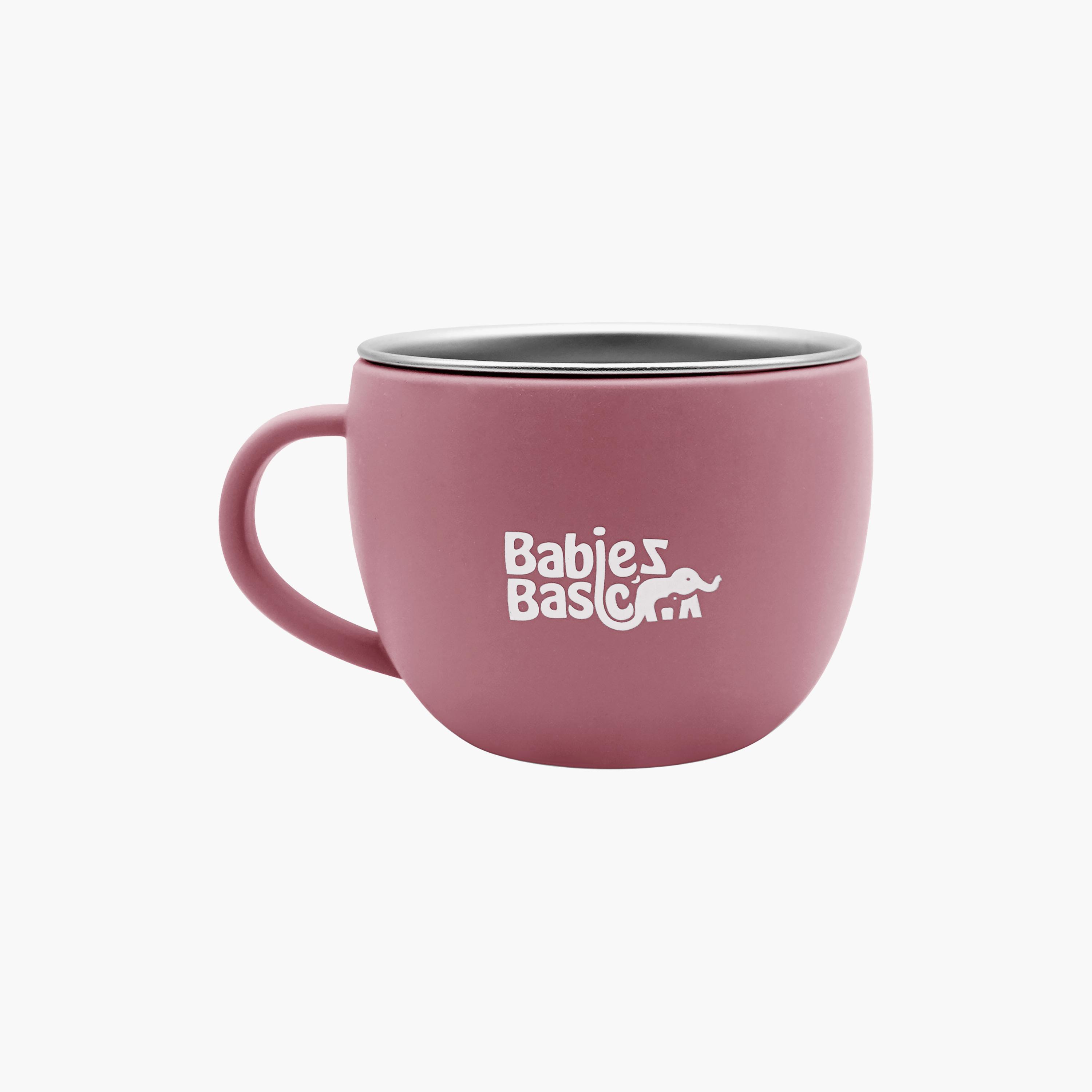 Babies Basic Stainless Steel Cup with Silicone Sleeve - 150 ml-baby-feeding-mealtimeessentials-image-1