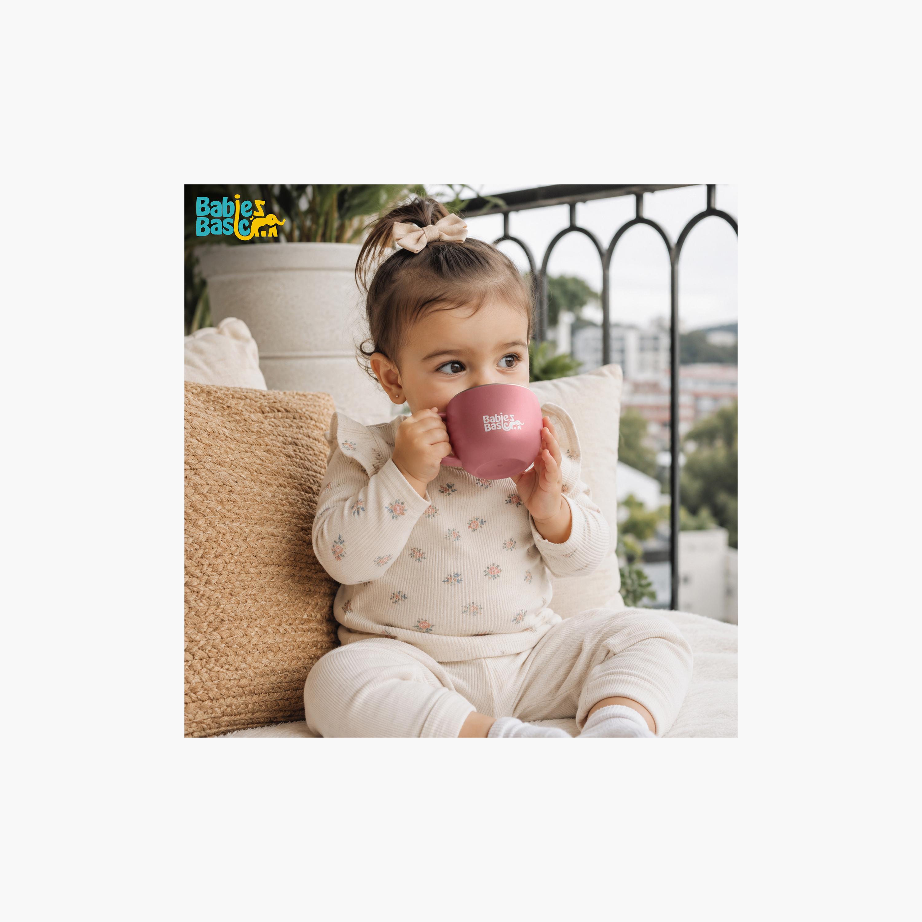 Babies Basic Stainless Steel Cup with Silicone Sleeve - 150 ml-baby-feeding-mealtimeessentials-image-2