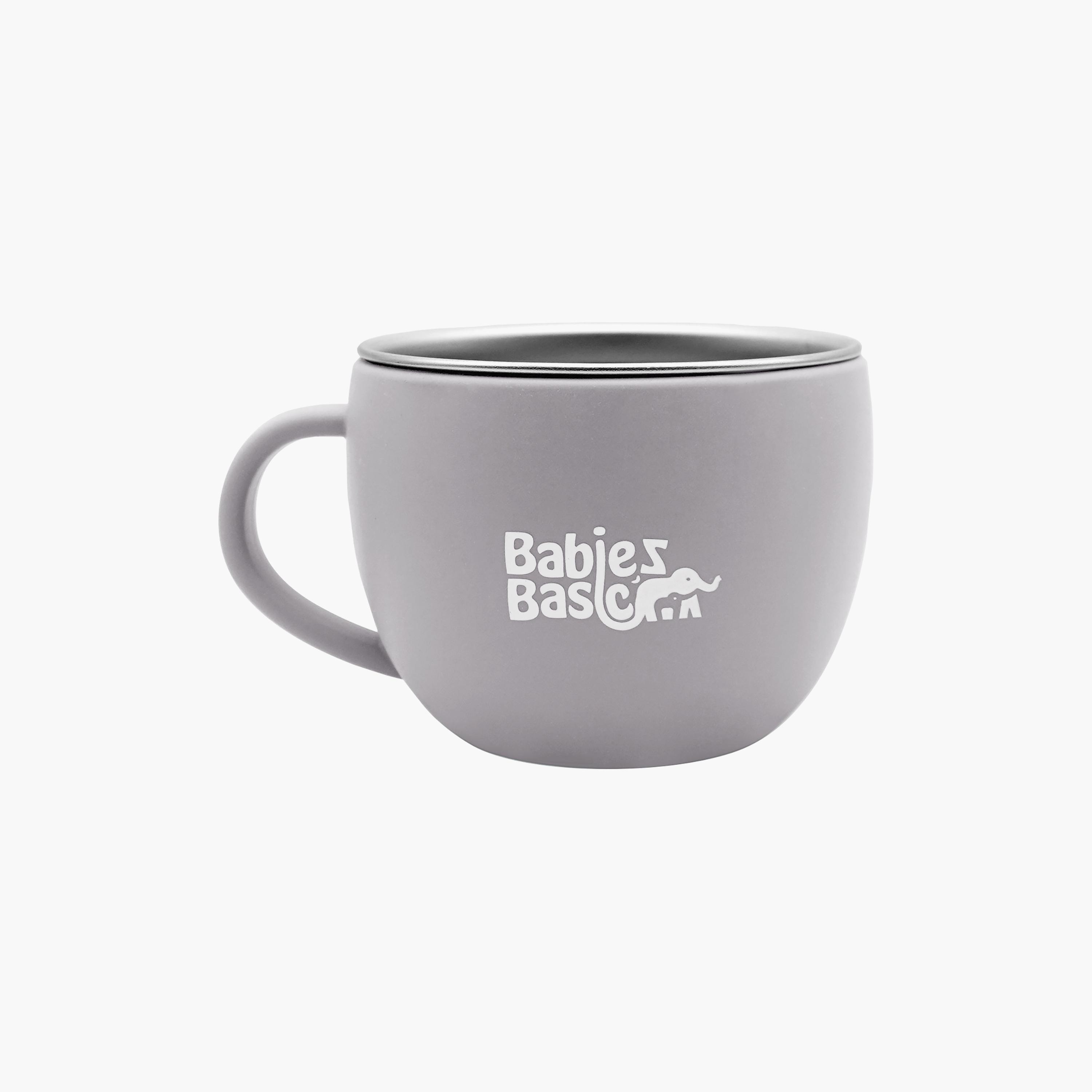 Babies Basic Stainless Steel Cup with Silicone Sleeve - 150 ml-baby-feeding-mealtimeessentials-image-1