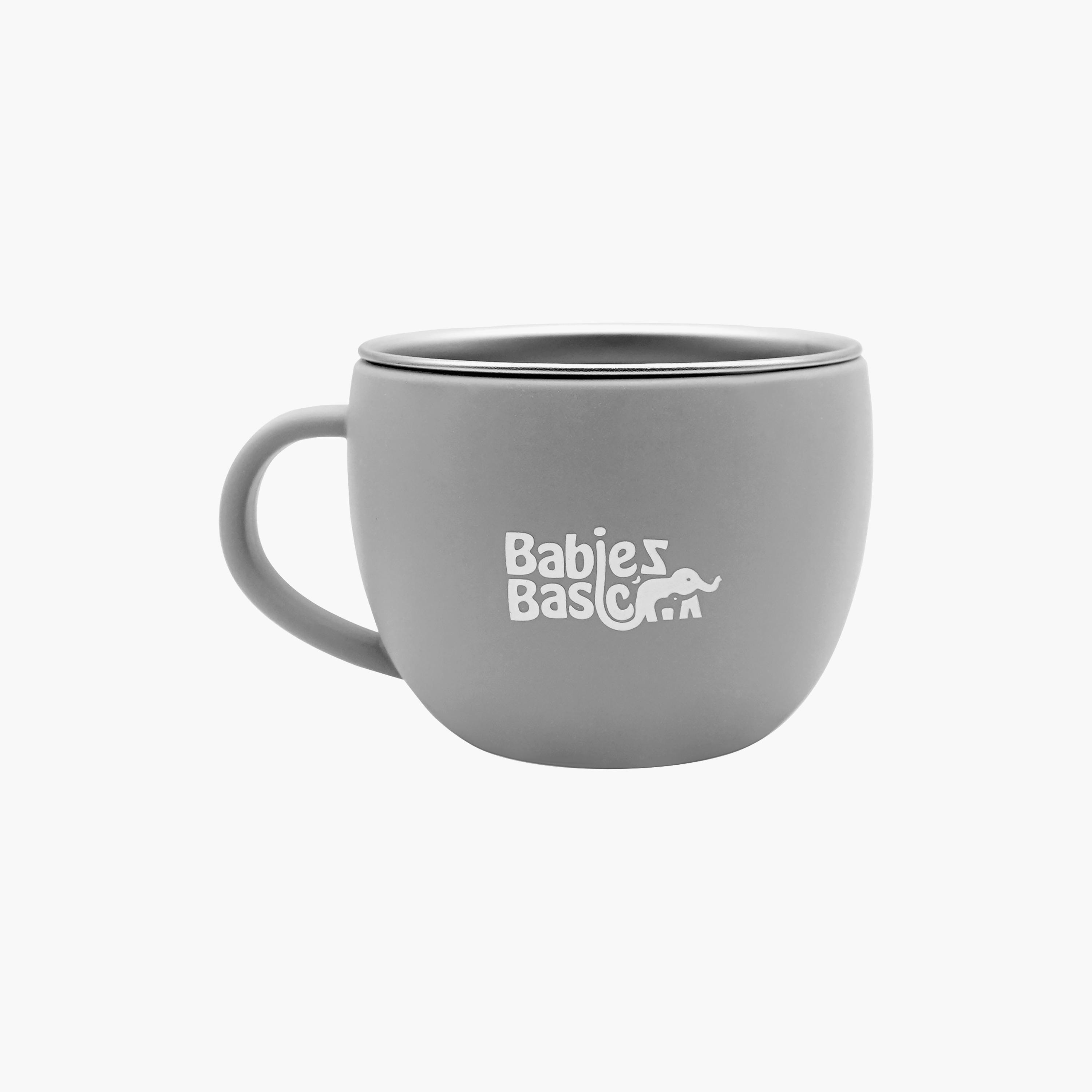 Babies Basic Stainless Steel Cup with Silicone Sleeve - 150 ml-baby-feeding-mealtimeessentials-image-1