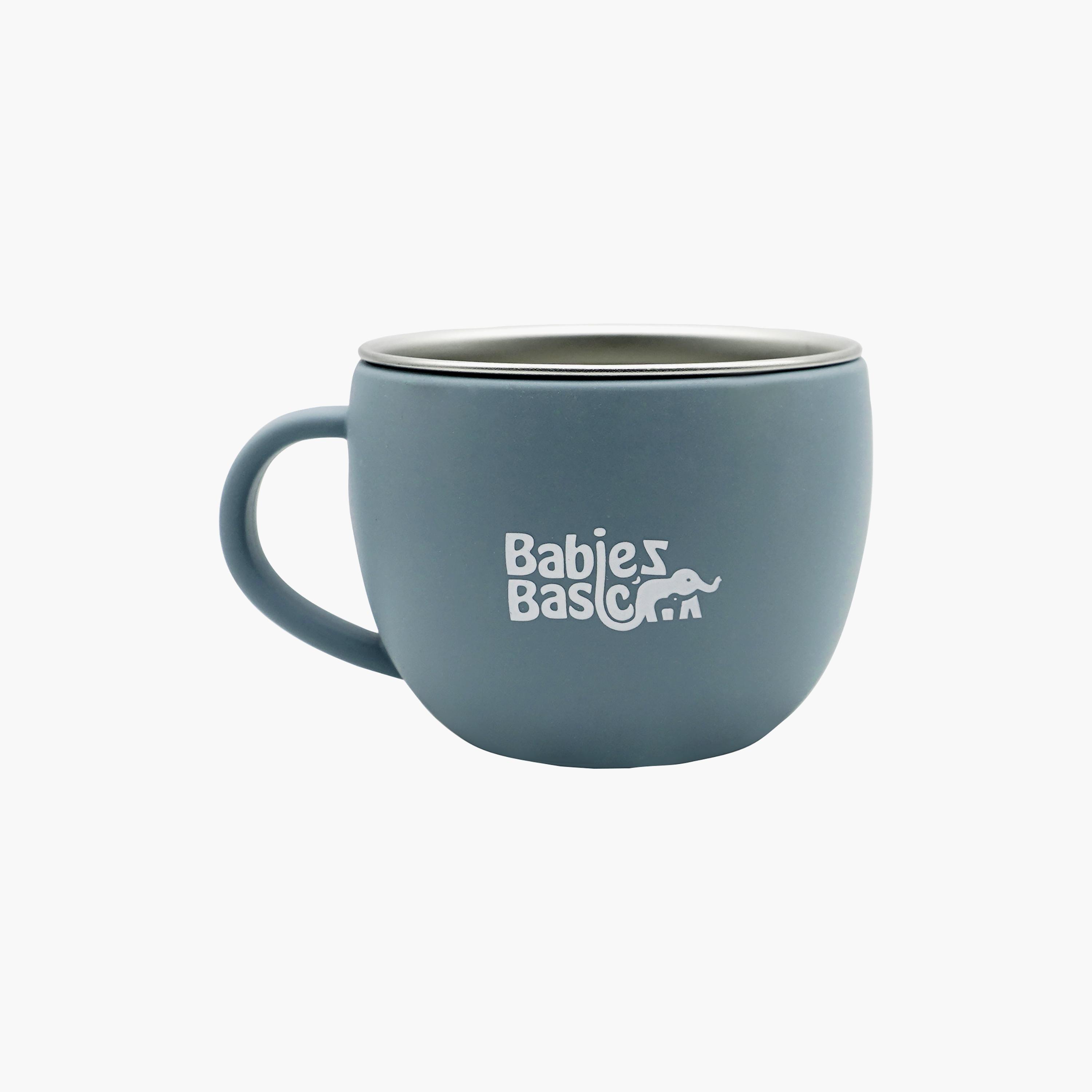 Babies Basic Stainless Steel Cup with Silicone Sleeve - 150 ml-baby-feeding-mealtimeessentials-image-1