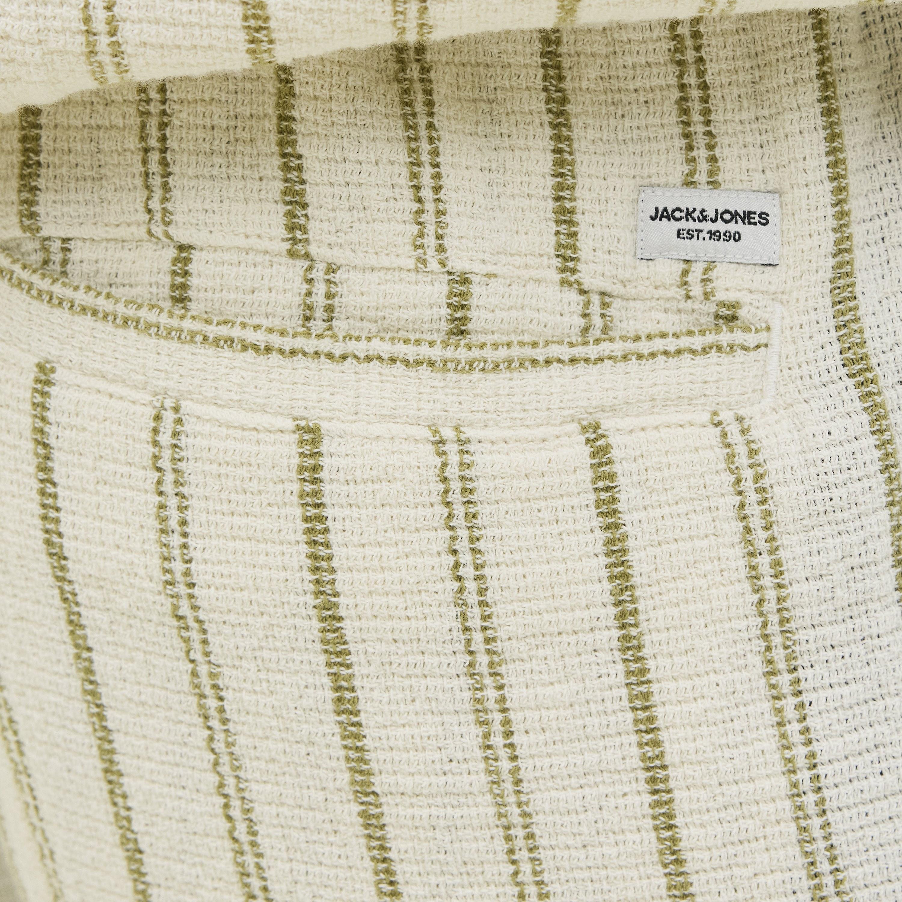 Jack & Jones Striped Mid-Rise Elasticated Drawstring Waist Men's Shorts-men-clothing-bottoms-shorts-image-7