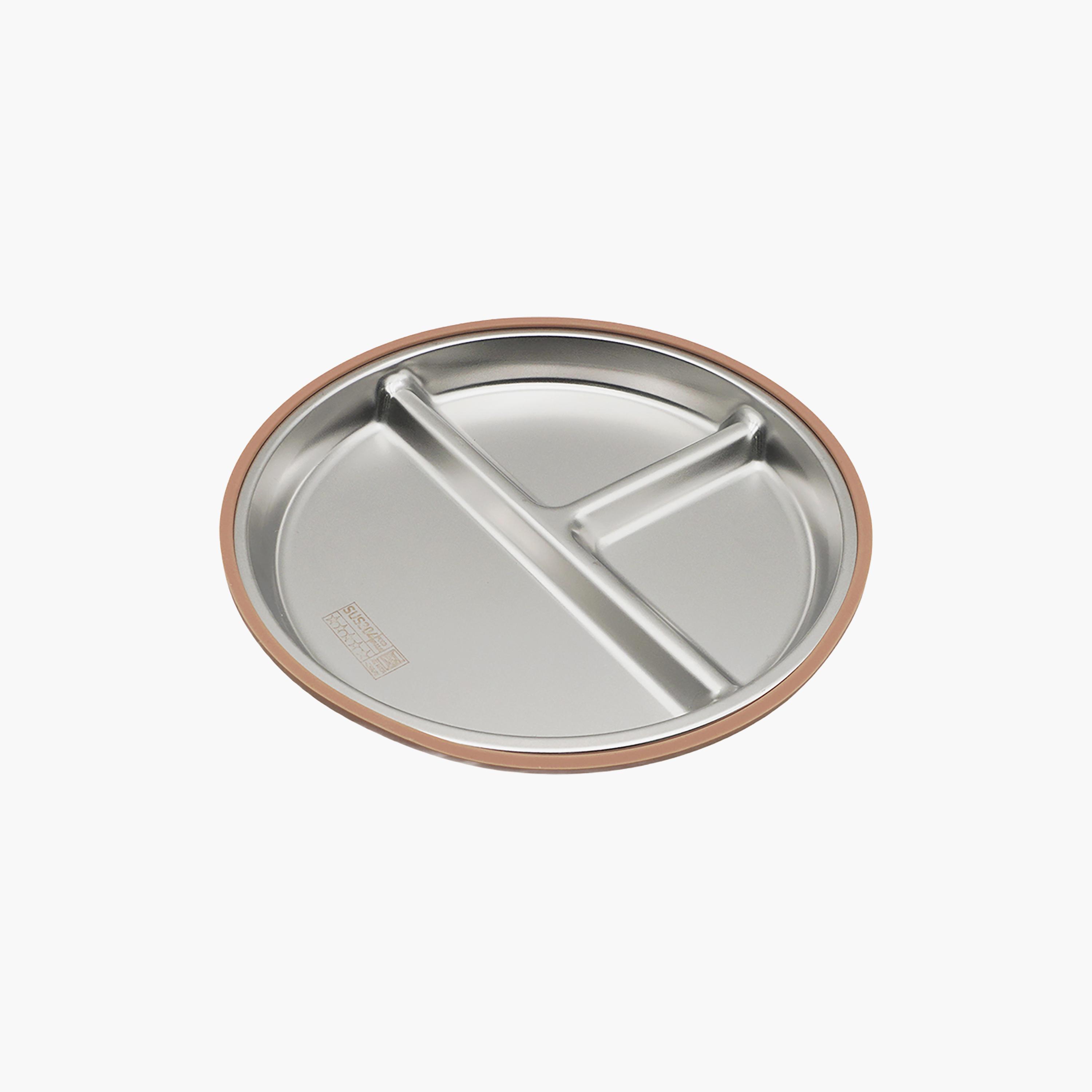 Babies Basic 3-Piece Stainless Steel Plate with Bowl & Cup-baby-feeding-mealtimeessentials-image-2