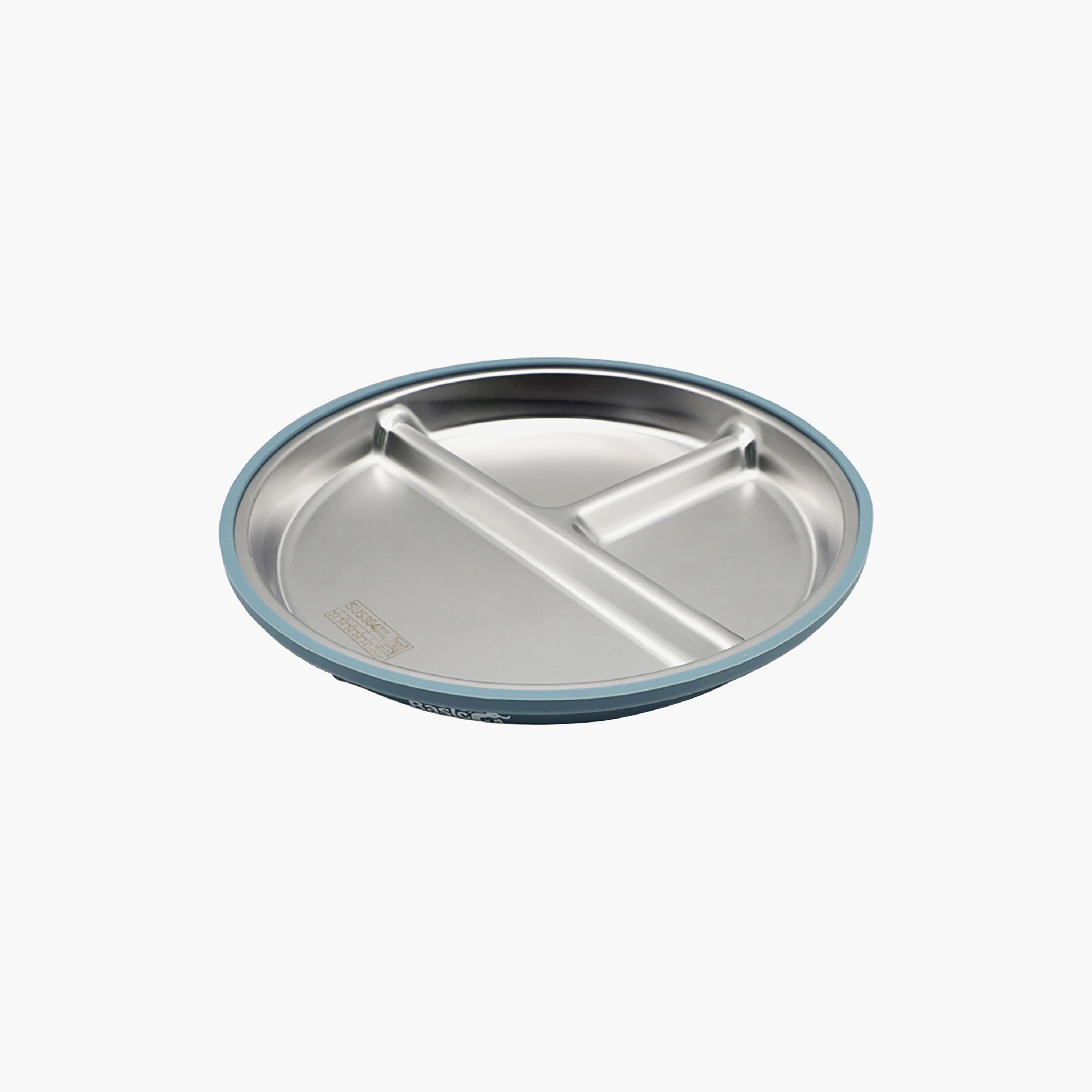 Babies Basic 3-Piece Stainless Steel Plate with Bowl & Cup-baby-feeding-mealtimeessentials-image-2