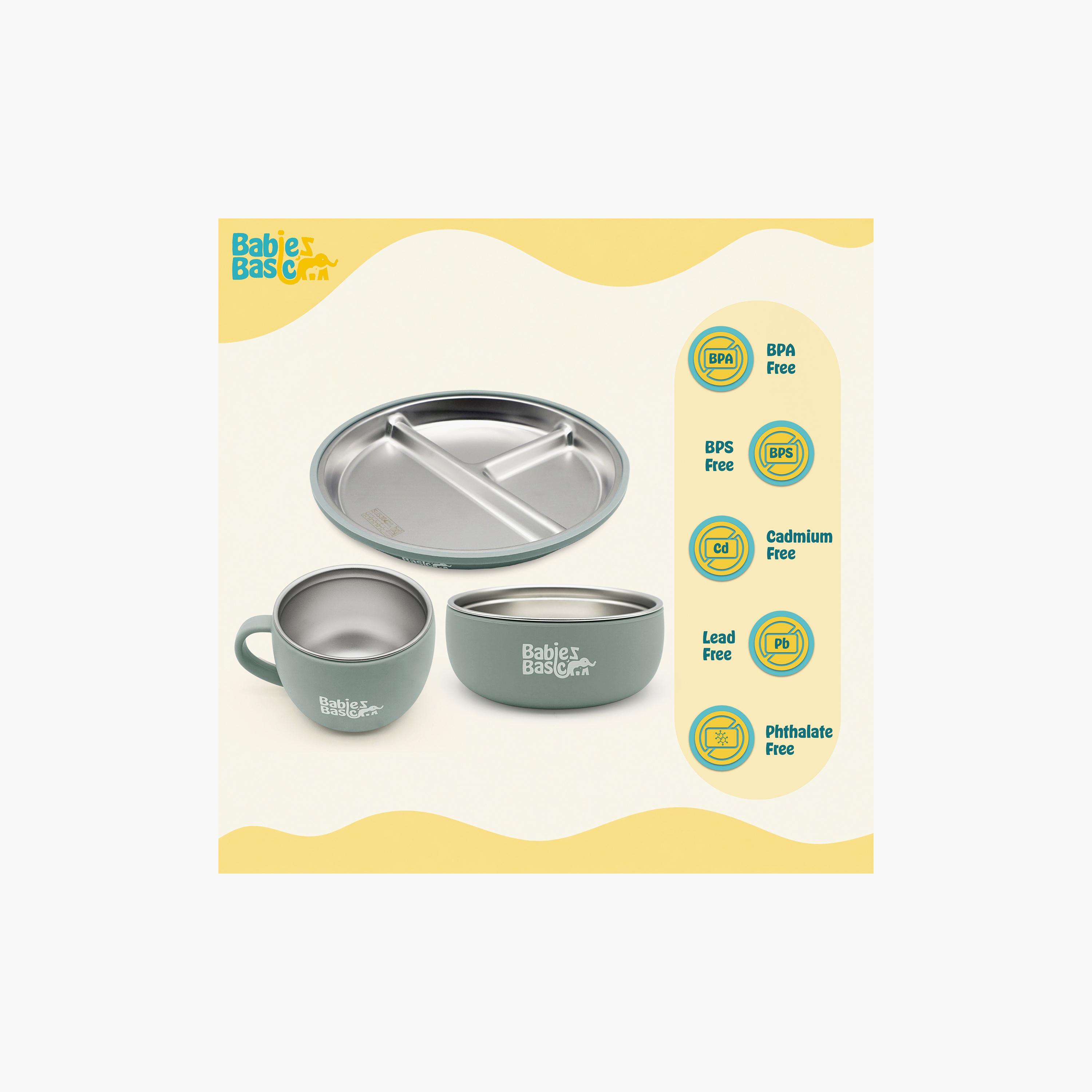 Babies Basic 5-Piece Stainless Steel Feeding Set with Silicone Sleeve-baby-feeding-mealtimeessentials-image-11