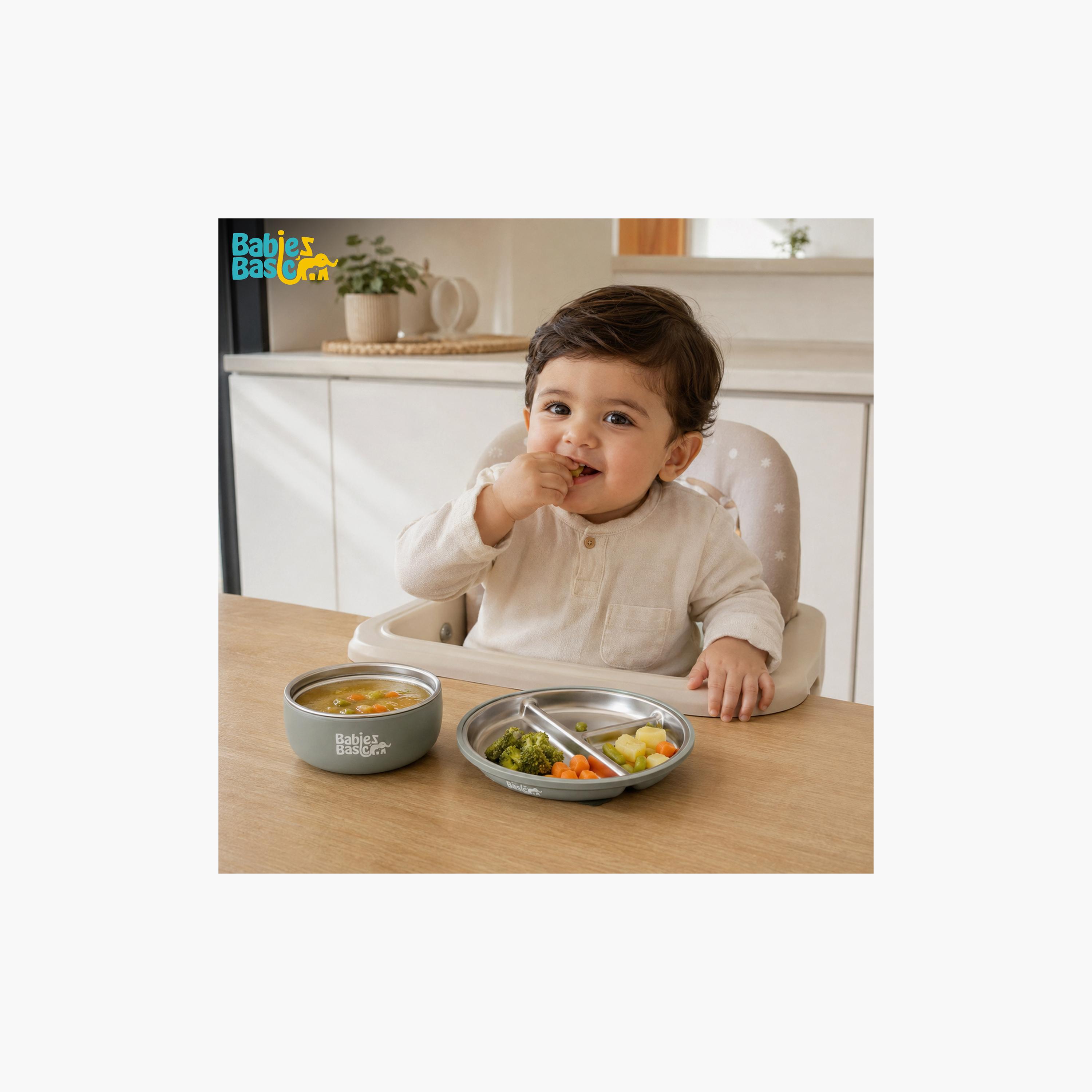 Babies Basic 5-Piece Stainless Steel Feeding Set with Silicone Sleeve-baby-feeding-mealtimeessentials-image-9