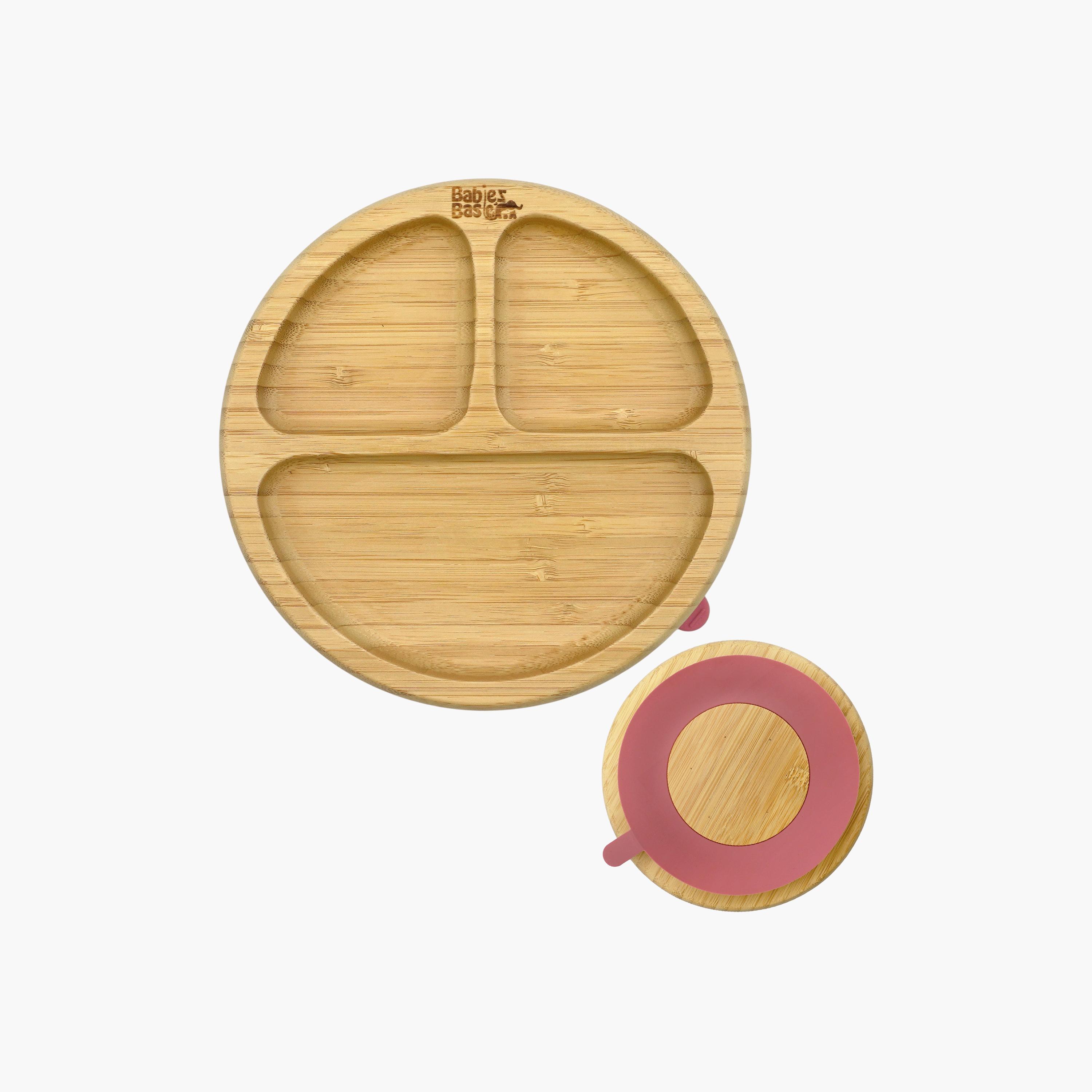 Babies Basic Bamboo Plate with Silicone Suction Sleeve-baby-feeding-mealtimeessentials-image-2