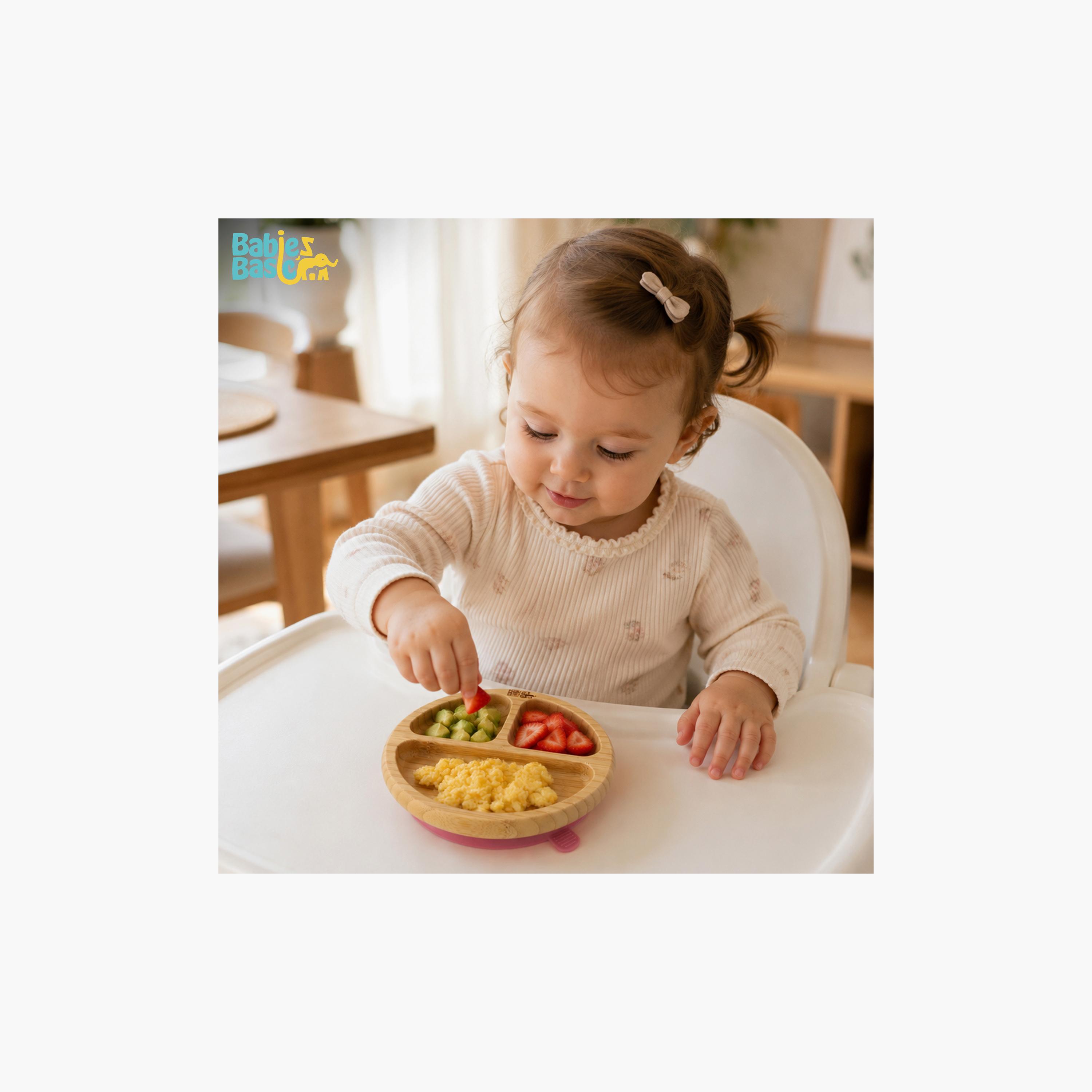Babies Basic Bamboo Plate with Silicone Suction Sleeve-baby-feeding-mealtimeessentials-image-3