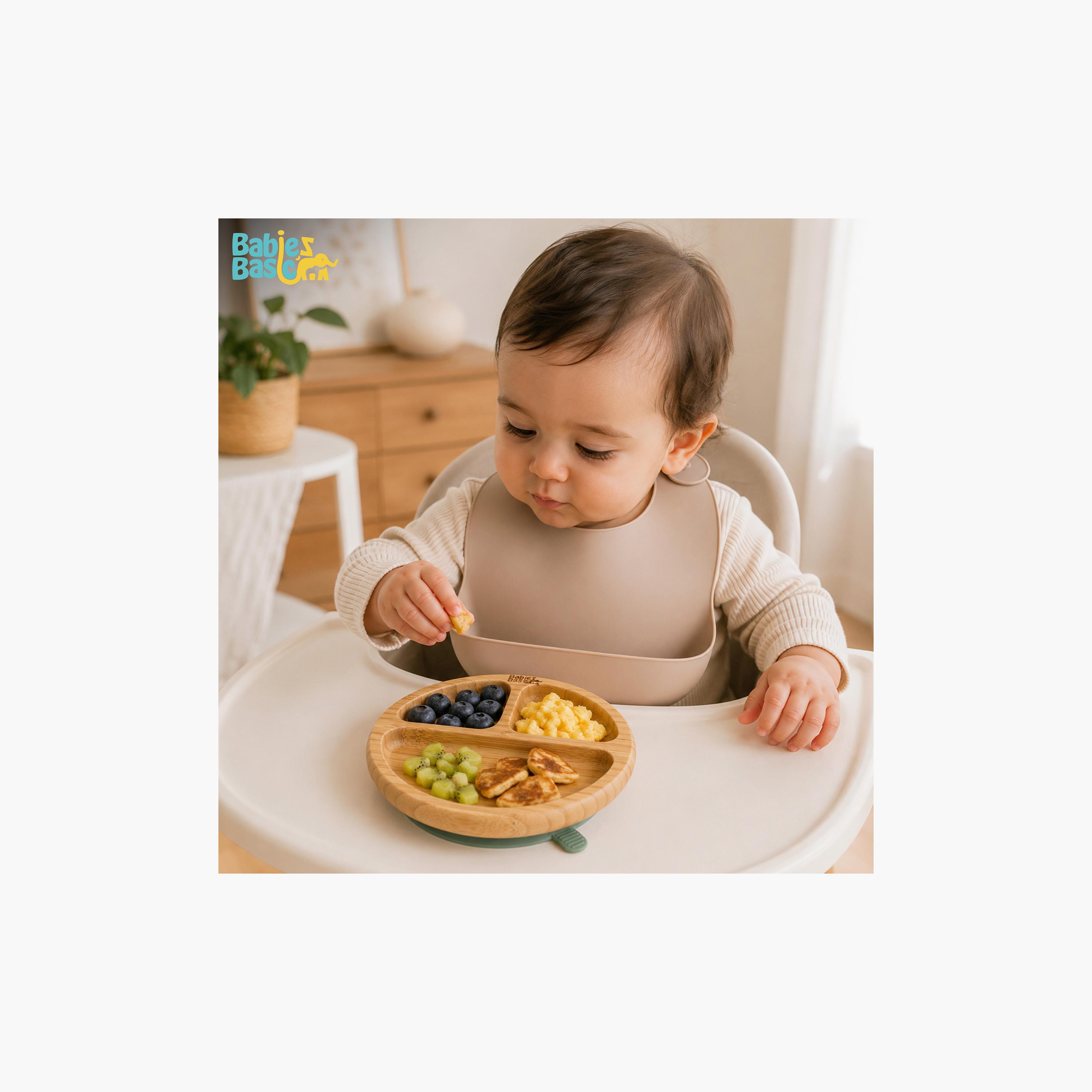 Babies Basic Bamboo Plate with Silicone Suction Sleeve-baby-feeding-mealtimeessentials-image-3