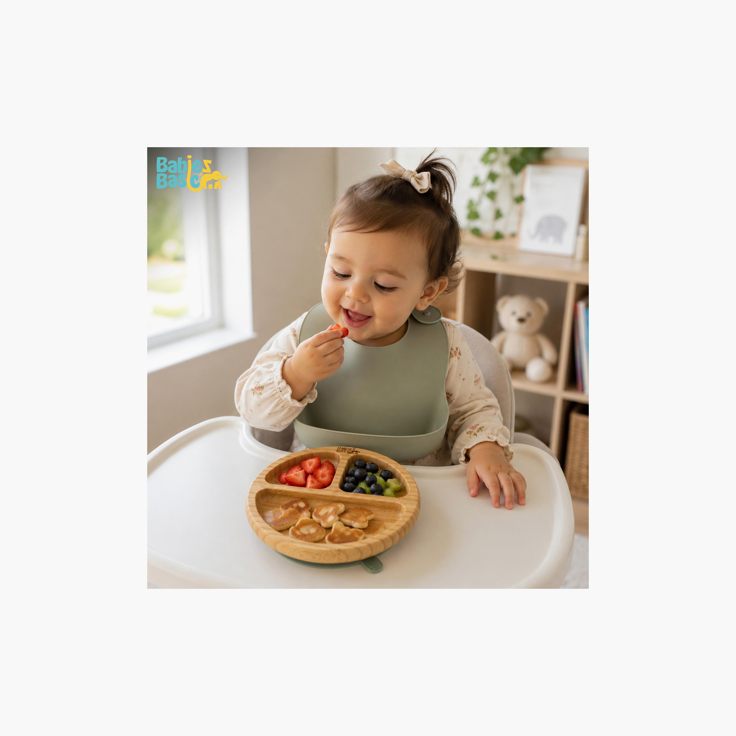 Babies Basic Bamboo Plate with Silicone Suction Sleeve-baby-feeding-mealtimeessentials-image-4