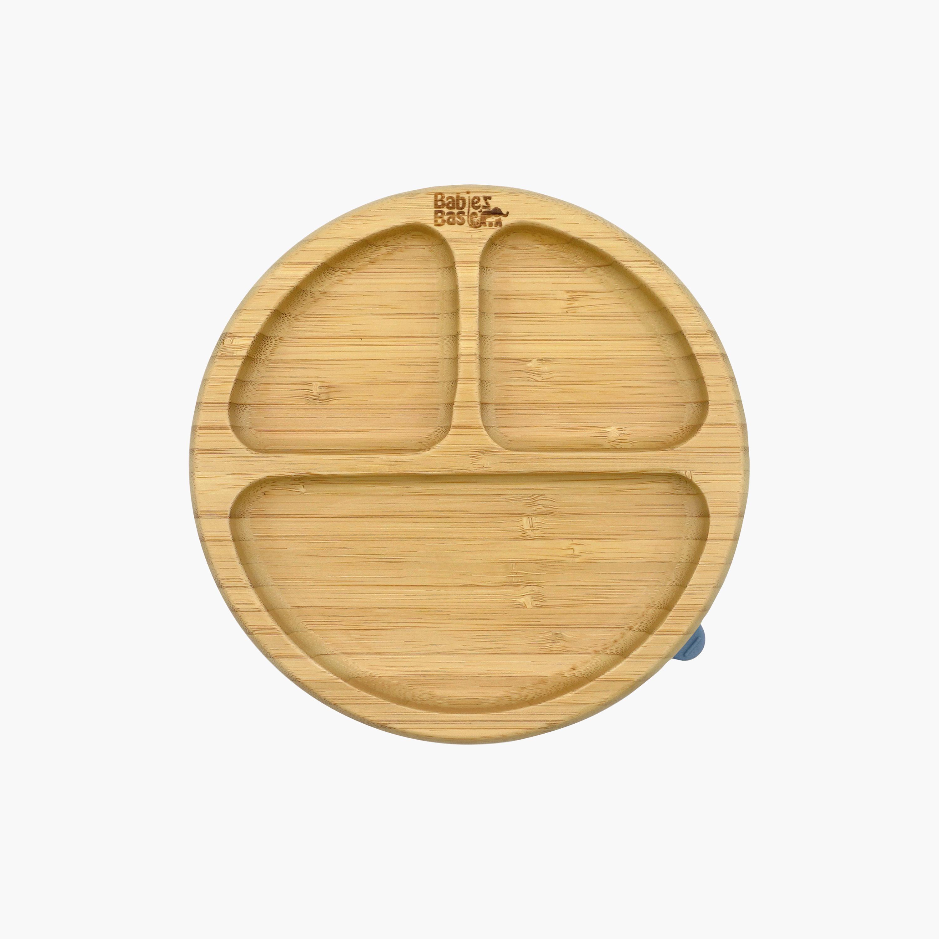 Babies Basic Bamboo Plate with Silicone Suction Sleeve-baby-feeding-mealtimeessentials-image-1