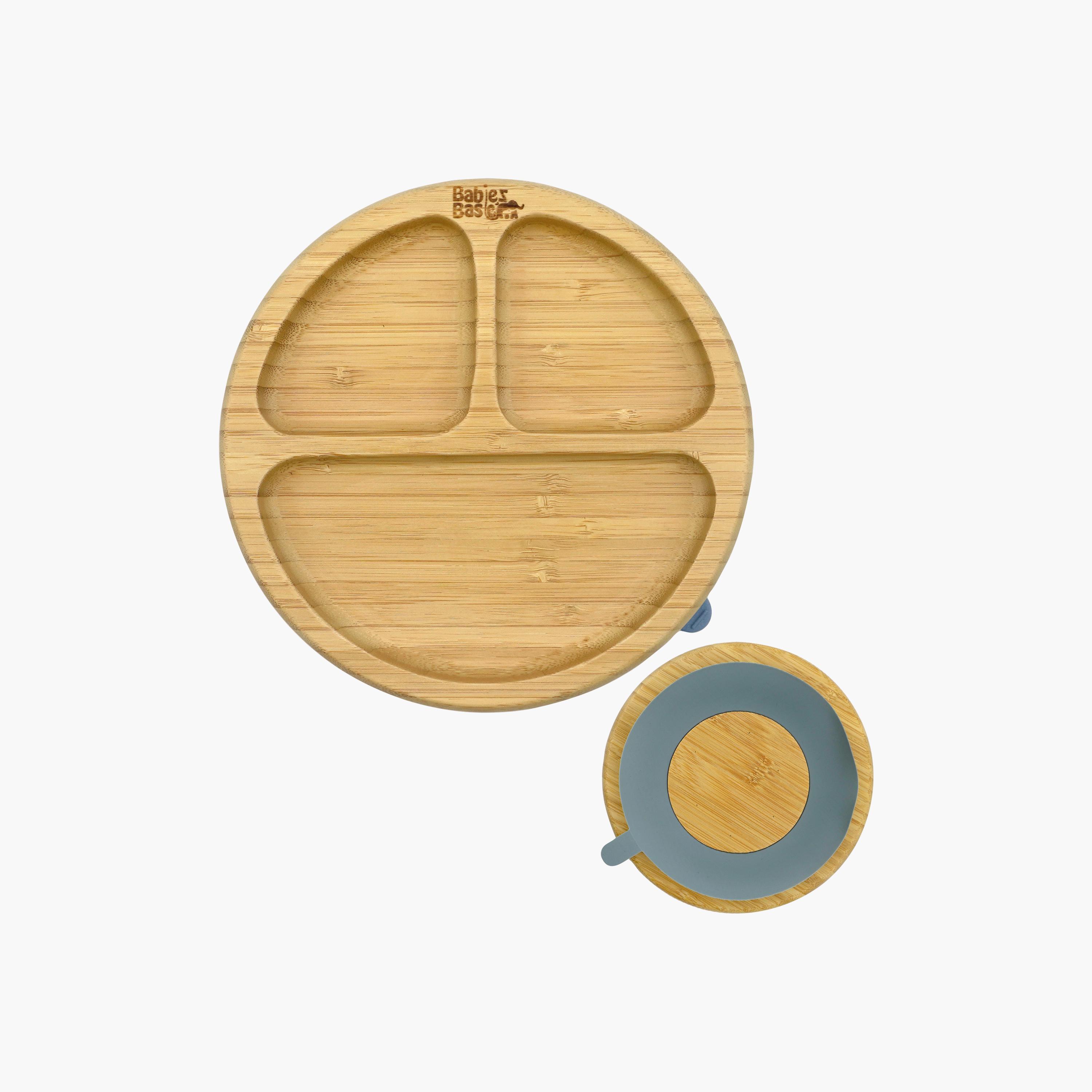 Babies Basic Bamboo Plate with Silicone Suction Sleeve-baby-feeding-mealtimeessentials-image-2