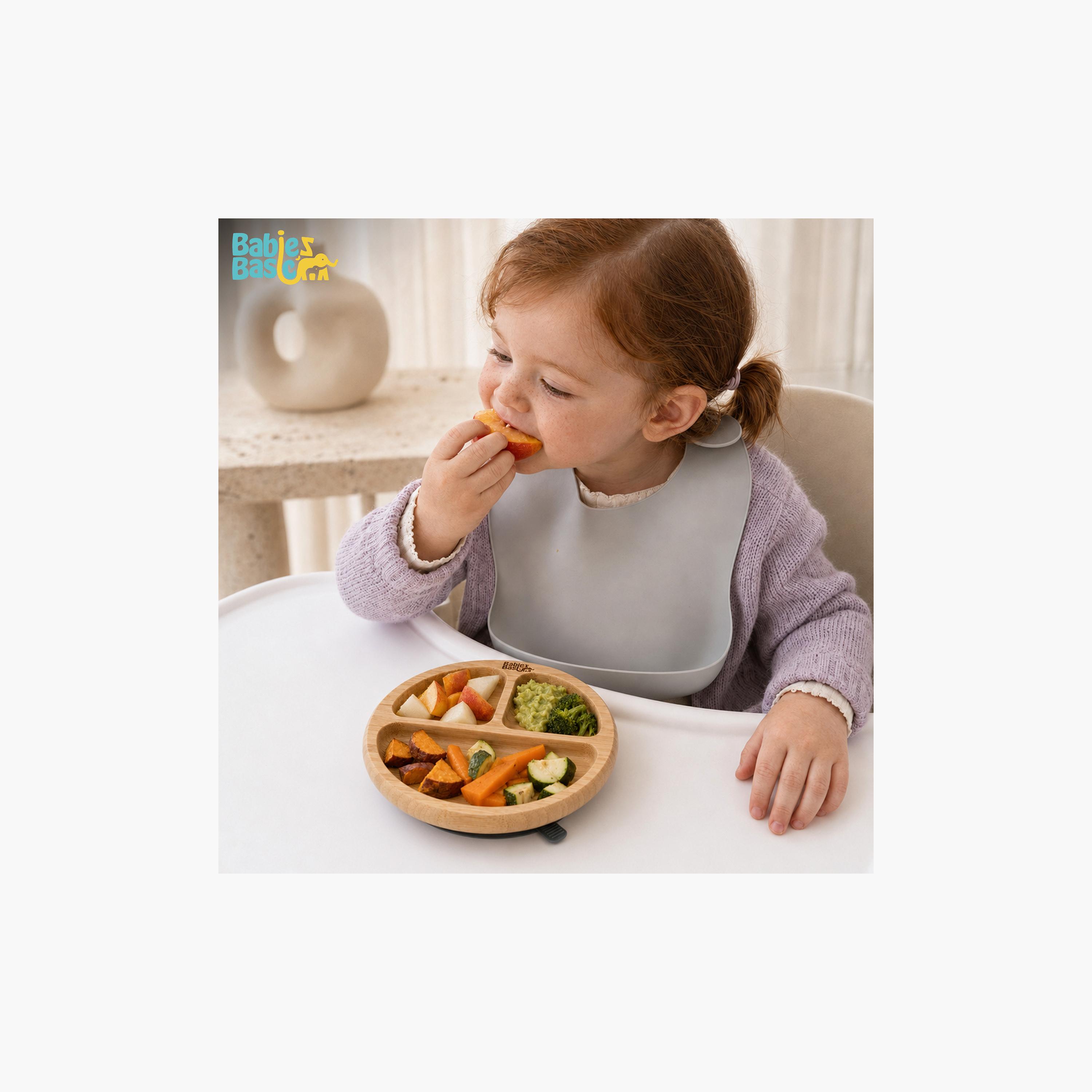 Babies Basic Bamboo Plate with Silicone Suction Sleeve-baby-feeding-mealtimeessentials-image-4