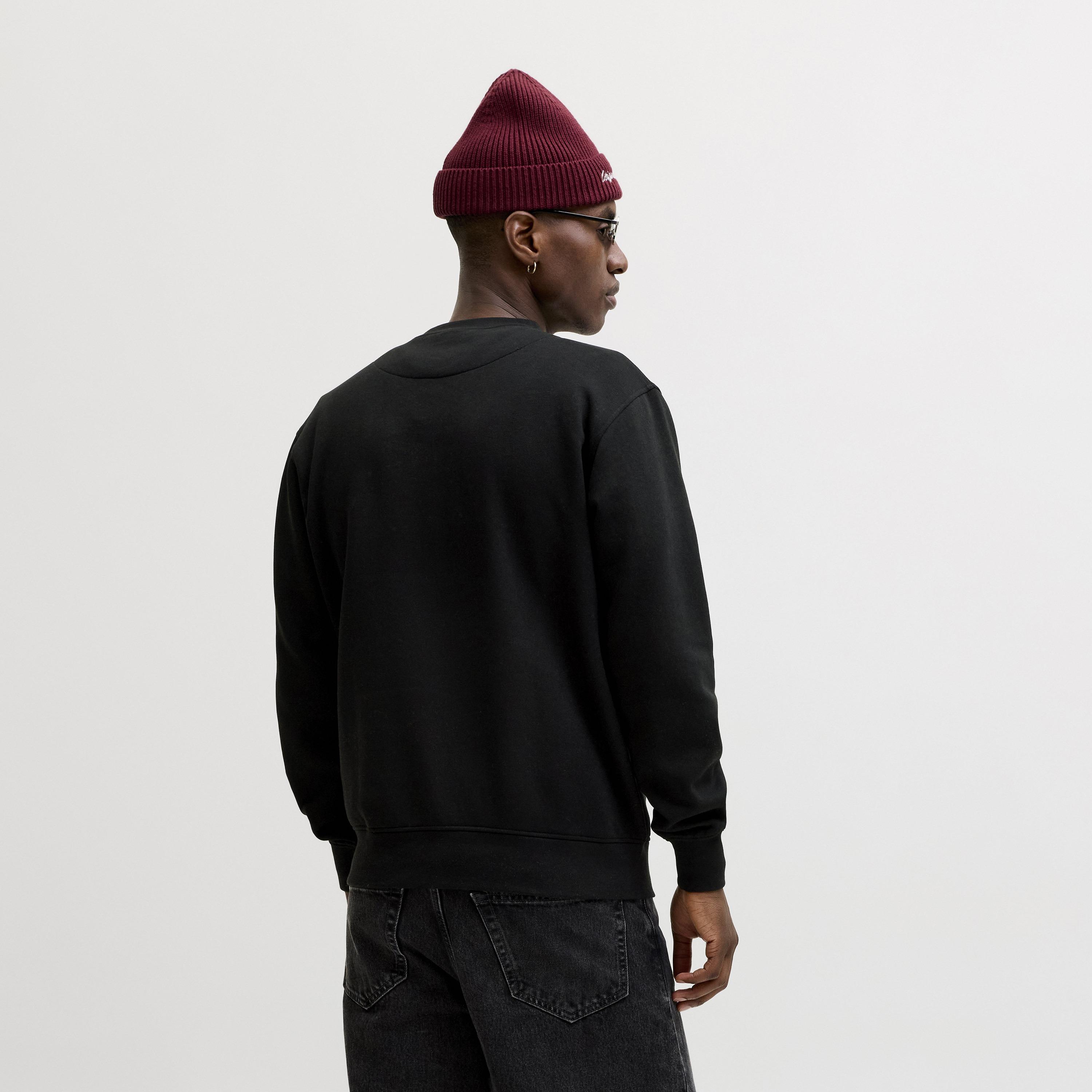 سويت شيرت رجالي جاك آند جونز سادة بياقة مستديرة وأكمام طويلة-men-winterwear-hoodiesandsweatshirts-image-4