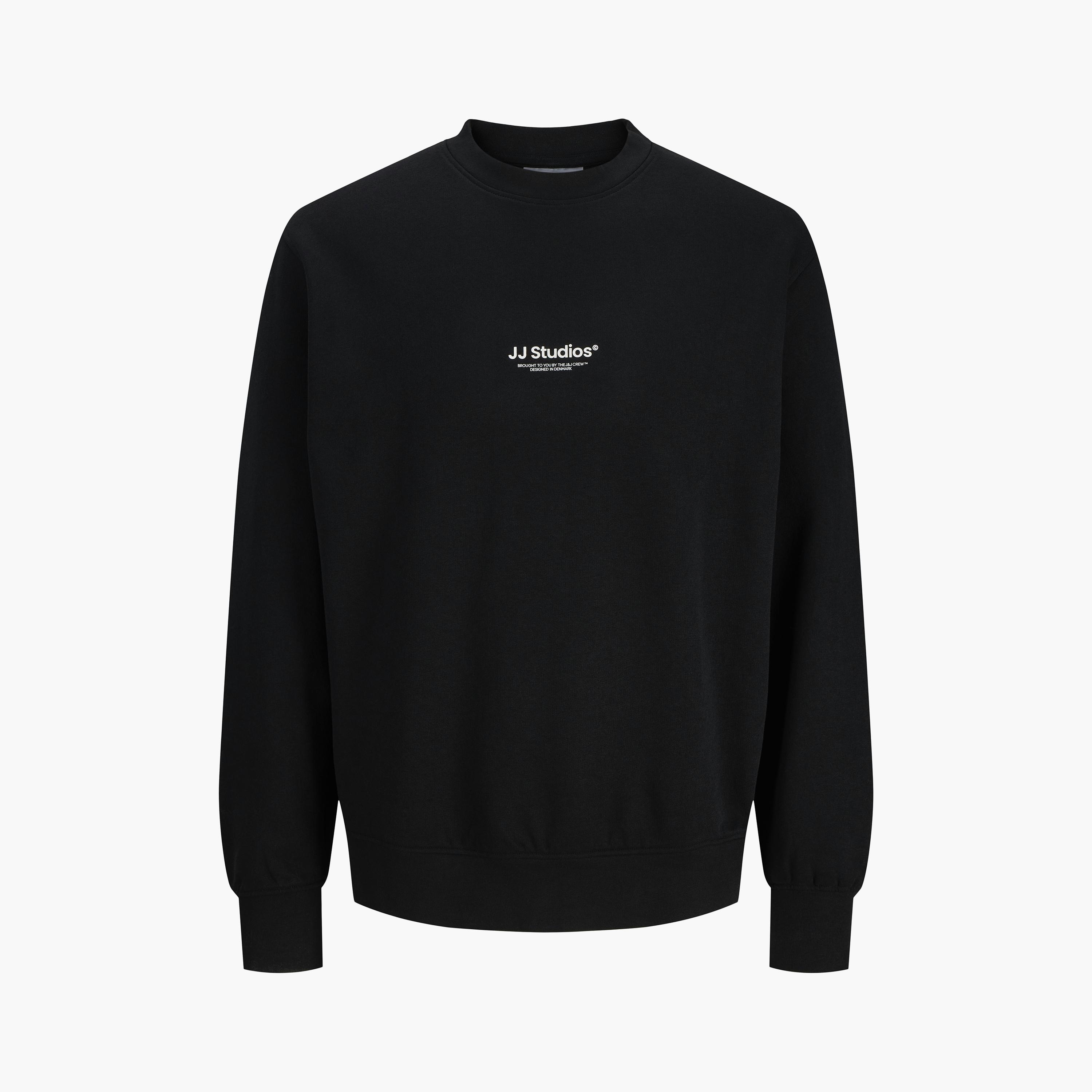 سويت شيرت رجالي جاك آند جونز سادة بياقة مستديرة وأكمام طويلة-men-winterwear-hoodiesandsweatshirts-image-7