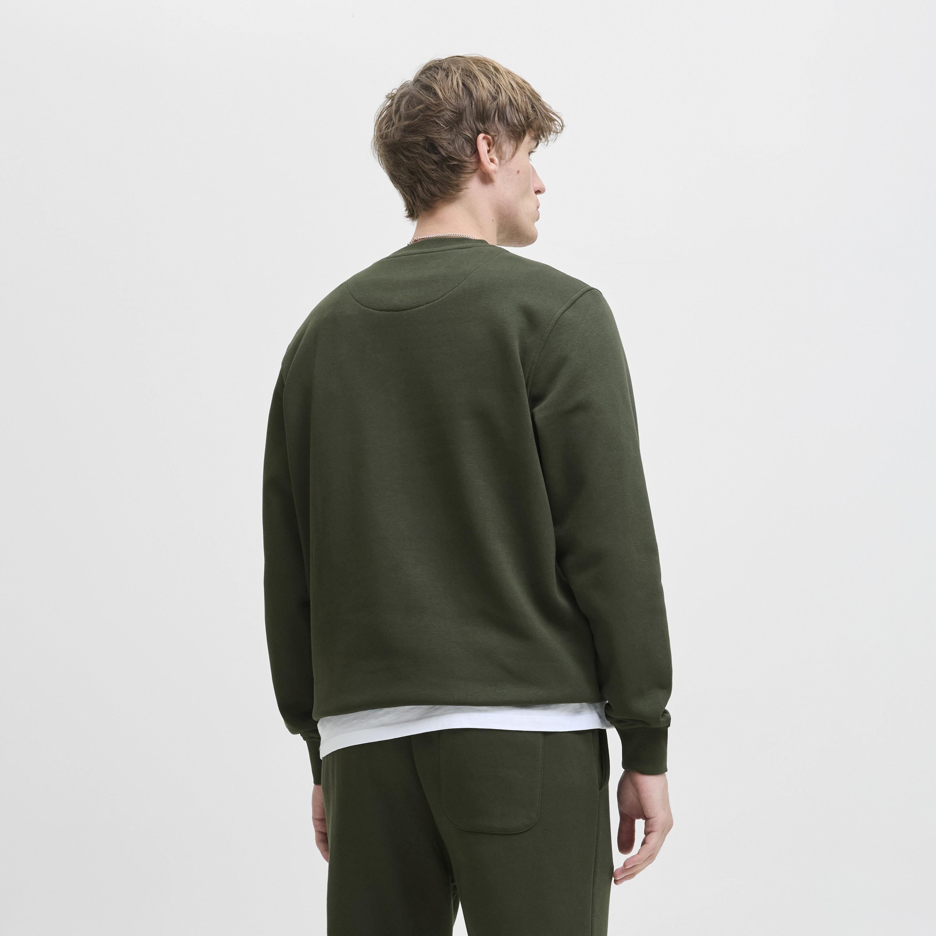Jack & Jones Plain Crew Neck Long Sleeves Men's Sweatshirt-men-winterwear-hoodiesandsweatshirts-image-4