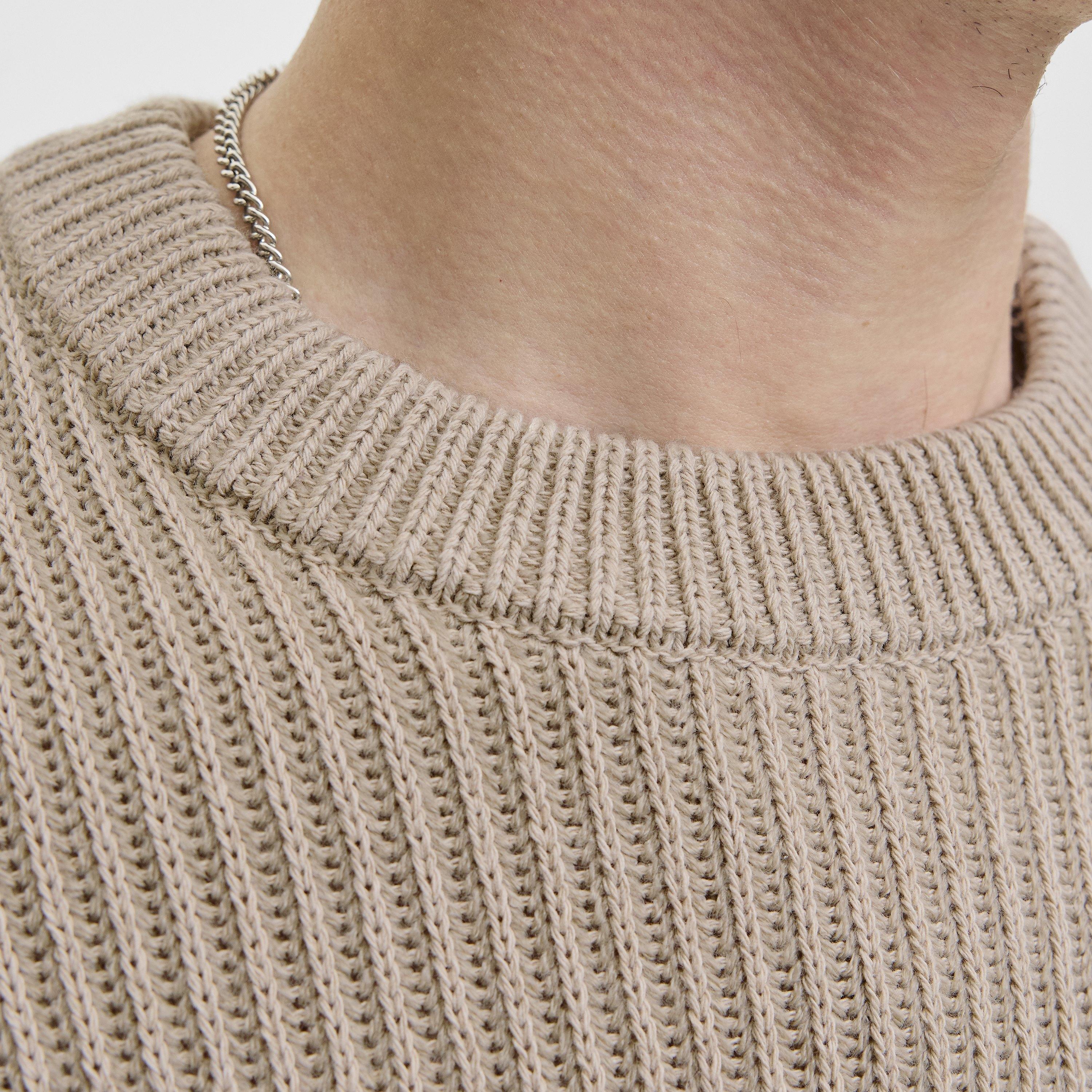 Jack & Jones Ribbed Crew Neck Long Sleeves Men's Pullover-men-clothing-sweatersandpullovers-image-3