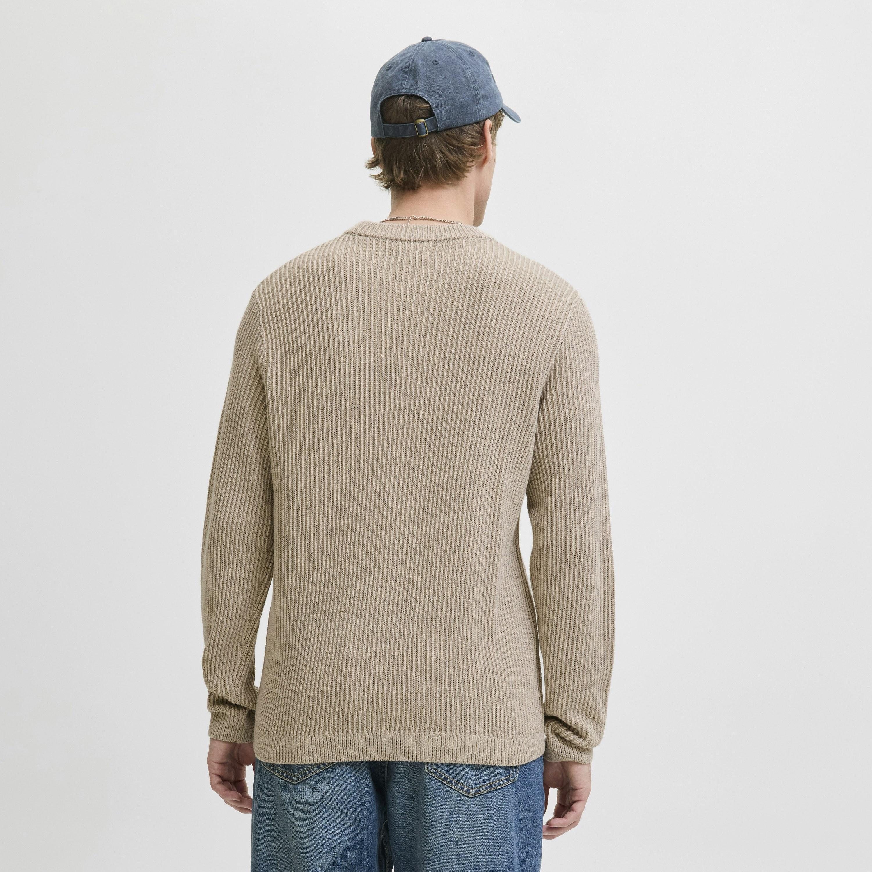 Jack & Jones Ribbed Crew Neck Long Sleeves Men's Pullover-men-clothing-sweatersandpullovers-image-11