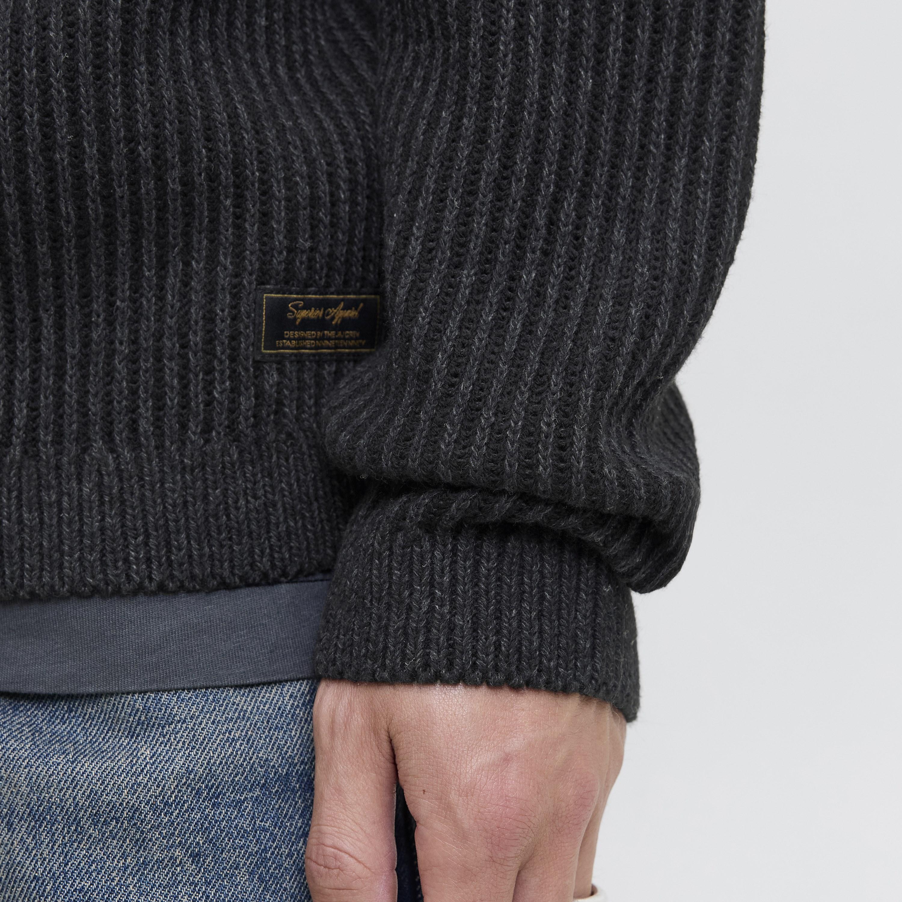 Jack & Jones Ribbed Crew Neck Long Sleeves Men's Pullover-men-clothing-sweatersandpullovers-image-5