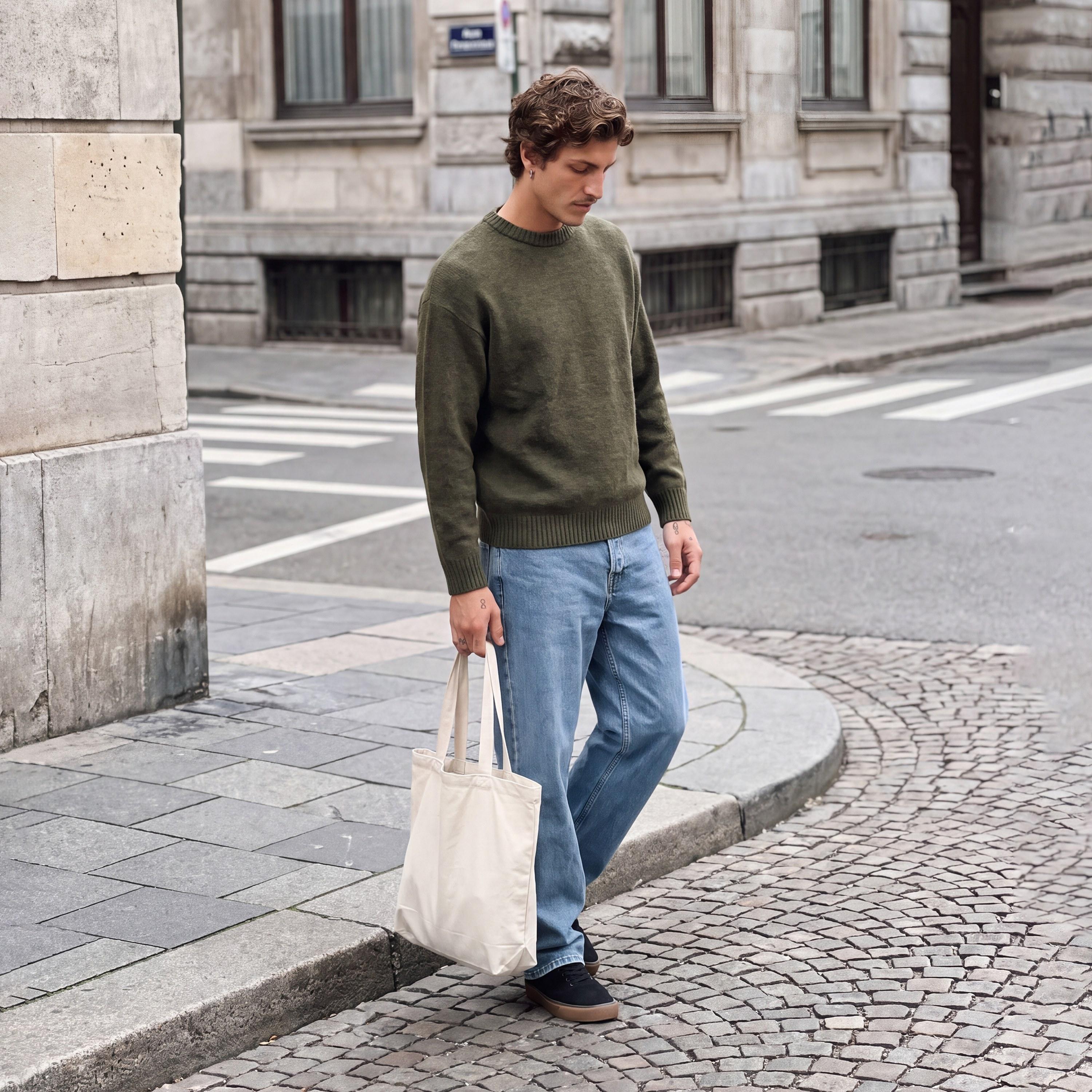 بلوفر رجالي سادة برقبة مستديرة وأكمام طويلة من جاك آند جونز-men-clothing-sweatersandpullovers-image-3