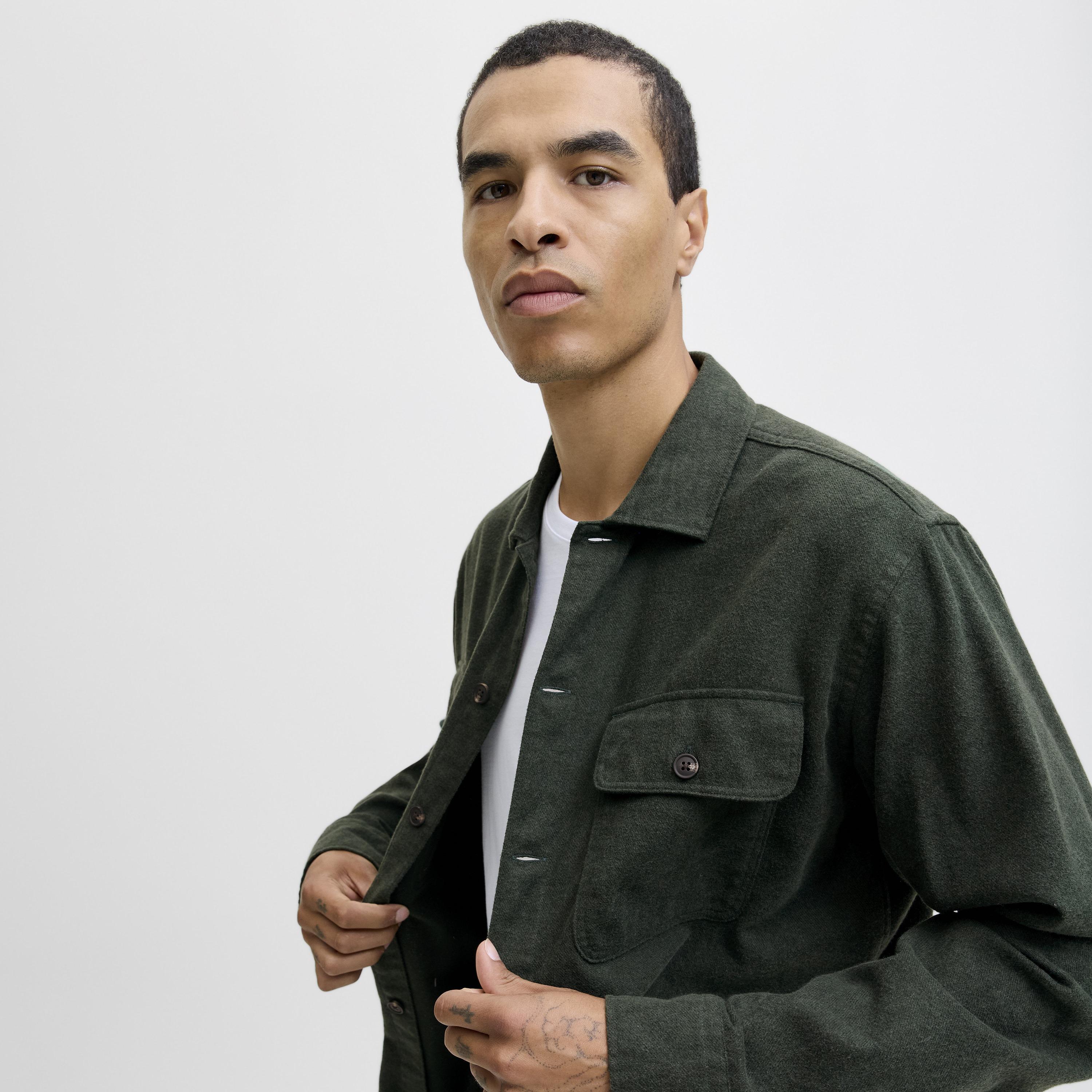 Jack & Jones Regular Fit Textured Spread Collar Long Sleeves Men's Shirt-men-clothing-shirts-image-3