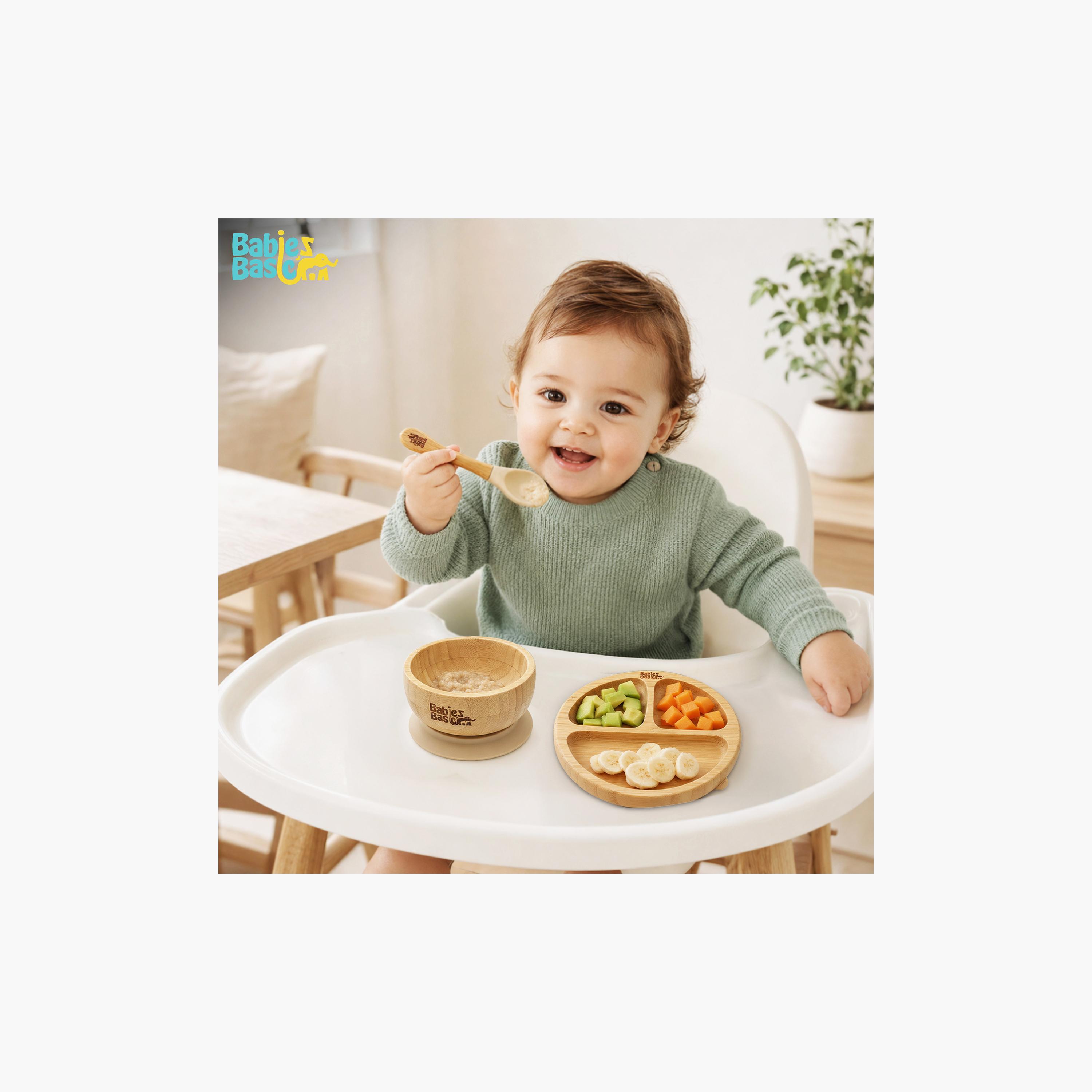 Babies Basic 3-Piece Bamboo Plate with Bowl & Spoon-baby-feeding-mealtimeessentials-image-6