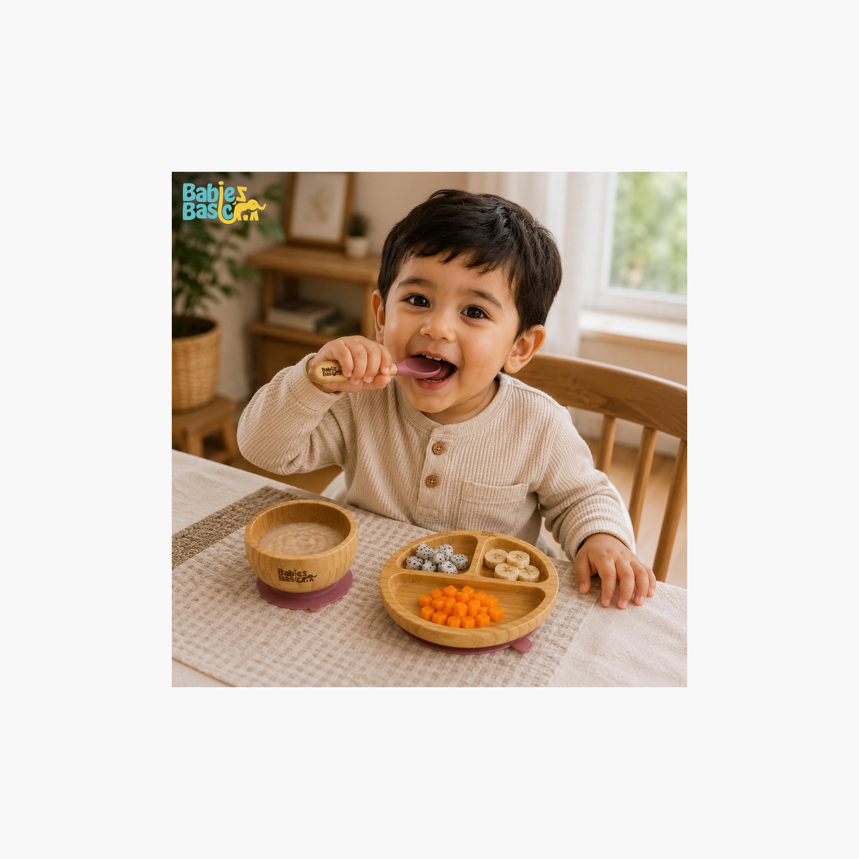 Babies Basic 3-Piece Bamboo Plate with Bowl & Spoon-baby-feeding-mealtimeessentials-image-5