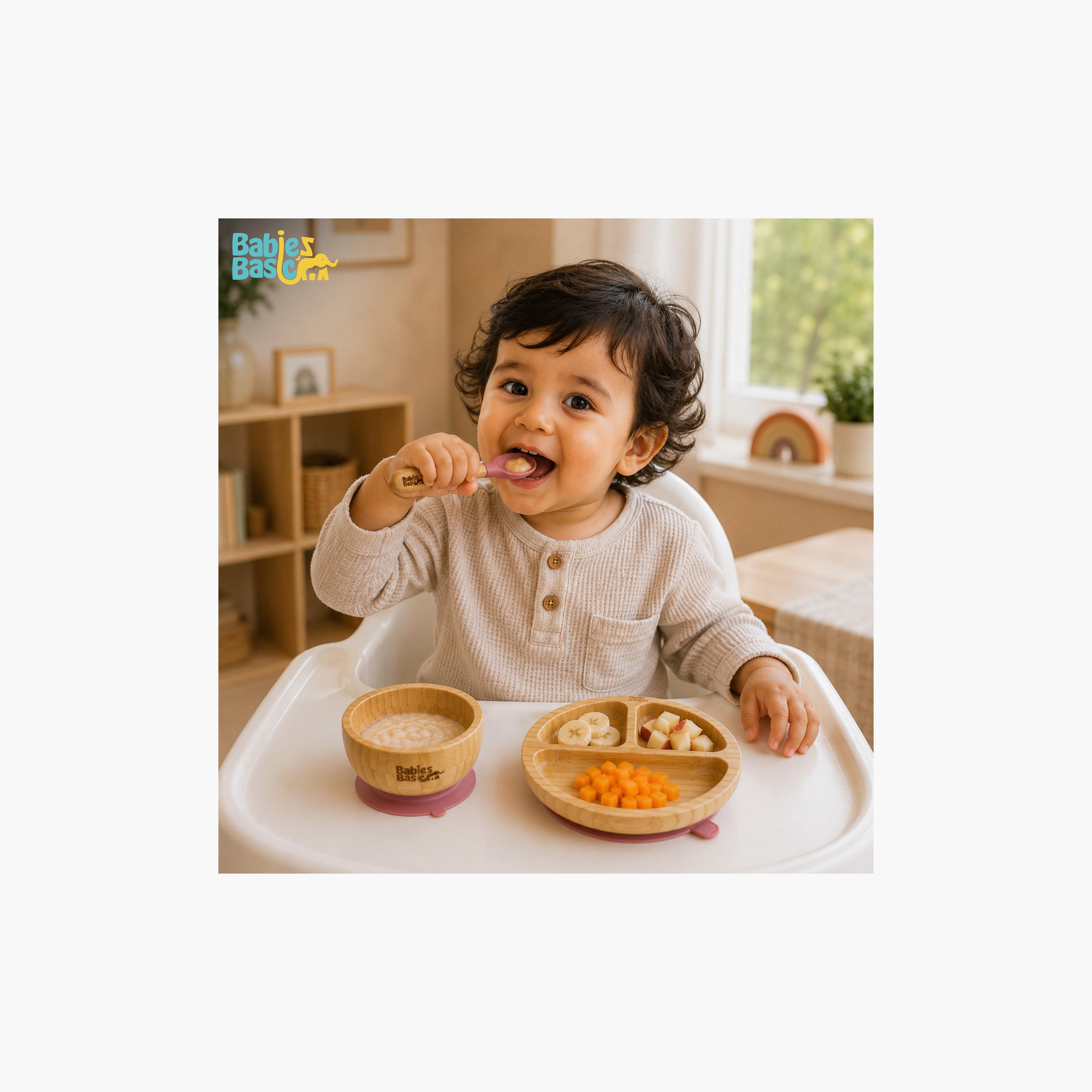 Babies Basic 3-Piece Bamboo Plate with Bowl & Spoon-baby-feeding-mealtimeessentials-image-6