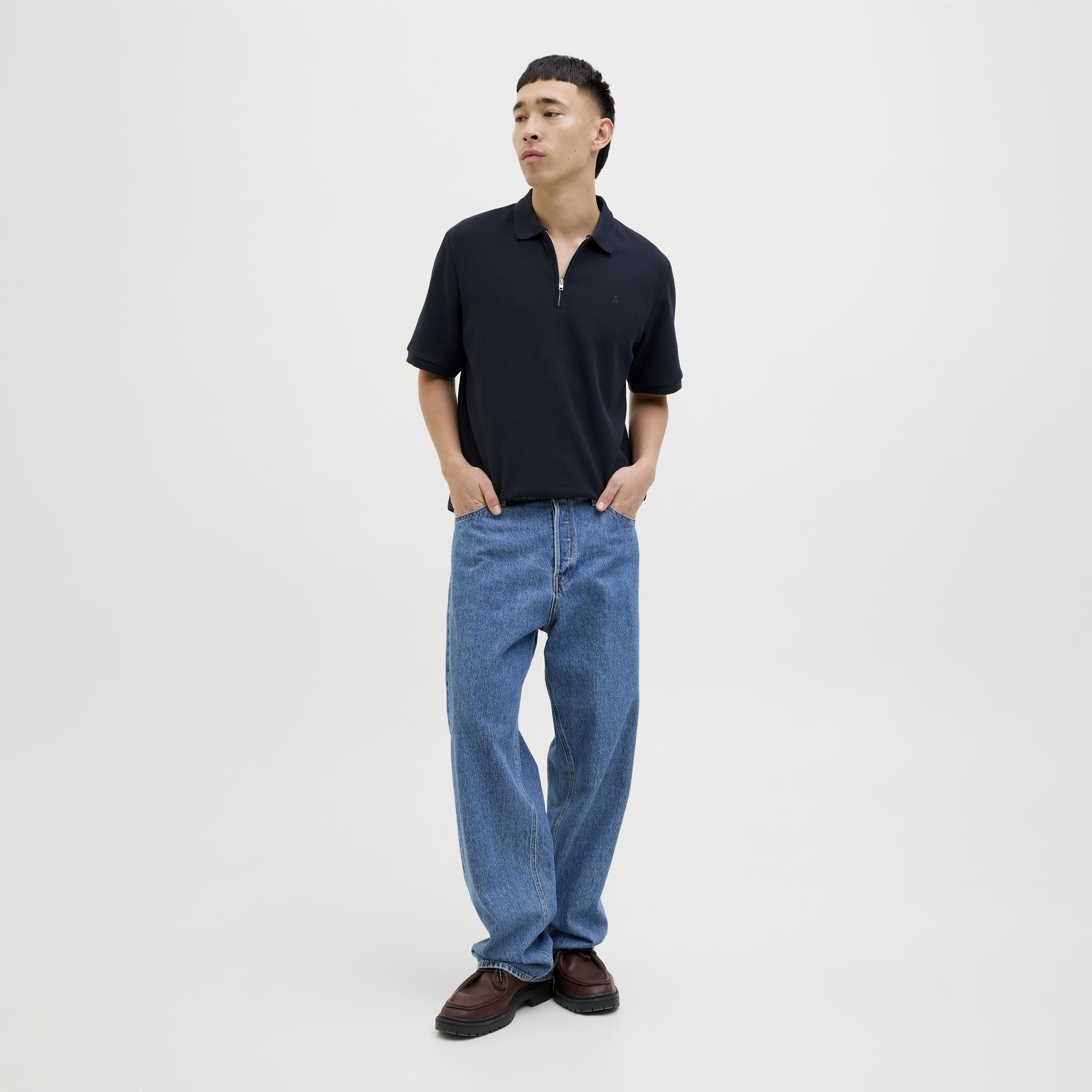Jack & Jones Textured Short Sleeves Men's Polo T-Shirt-men-clothing-tshirtsandpolos-polos-image-10