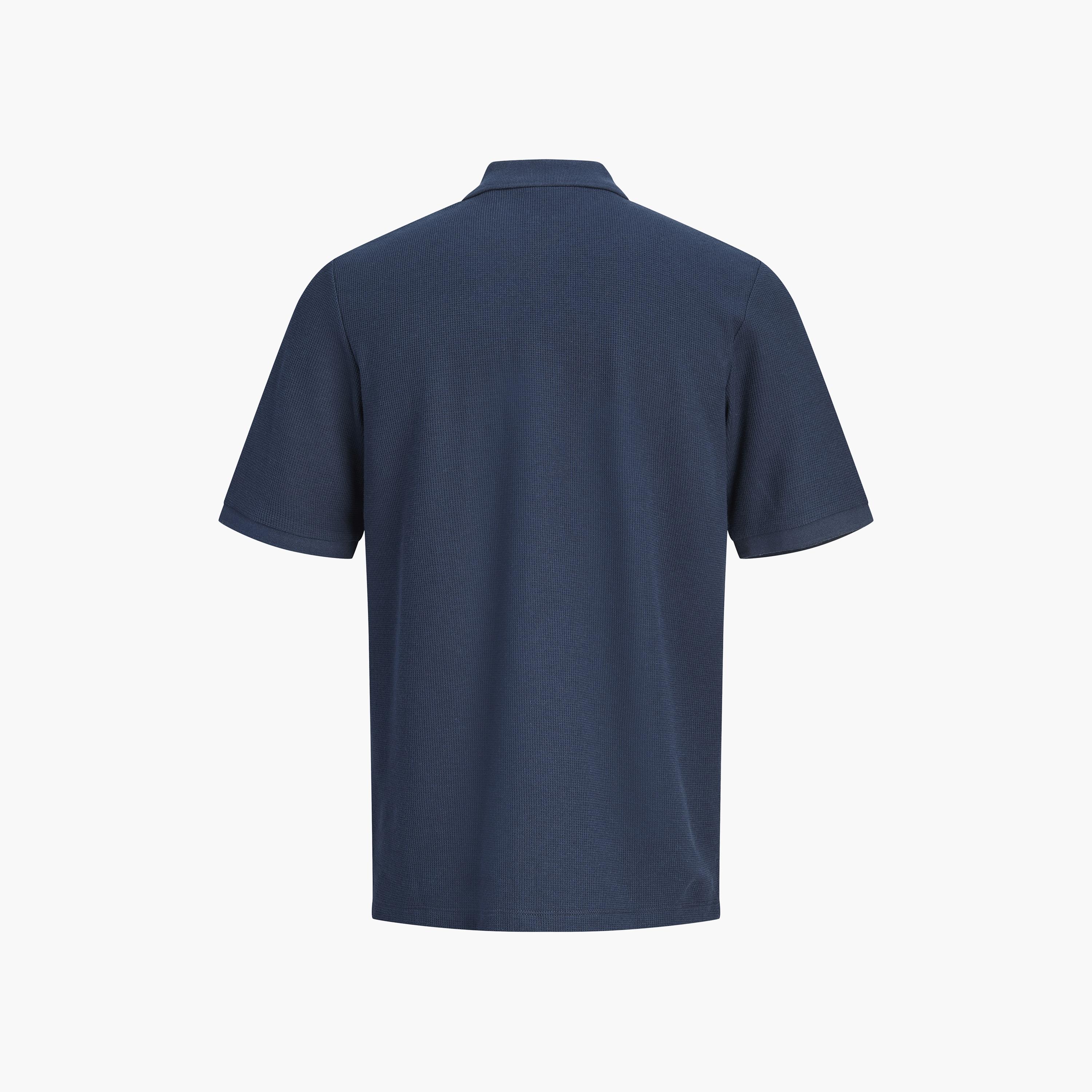 Jack & Jones Textured Short Sleeves Men's Polo T-Shirt-men-clothing-tshirtsandpolos-polos-image-16