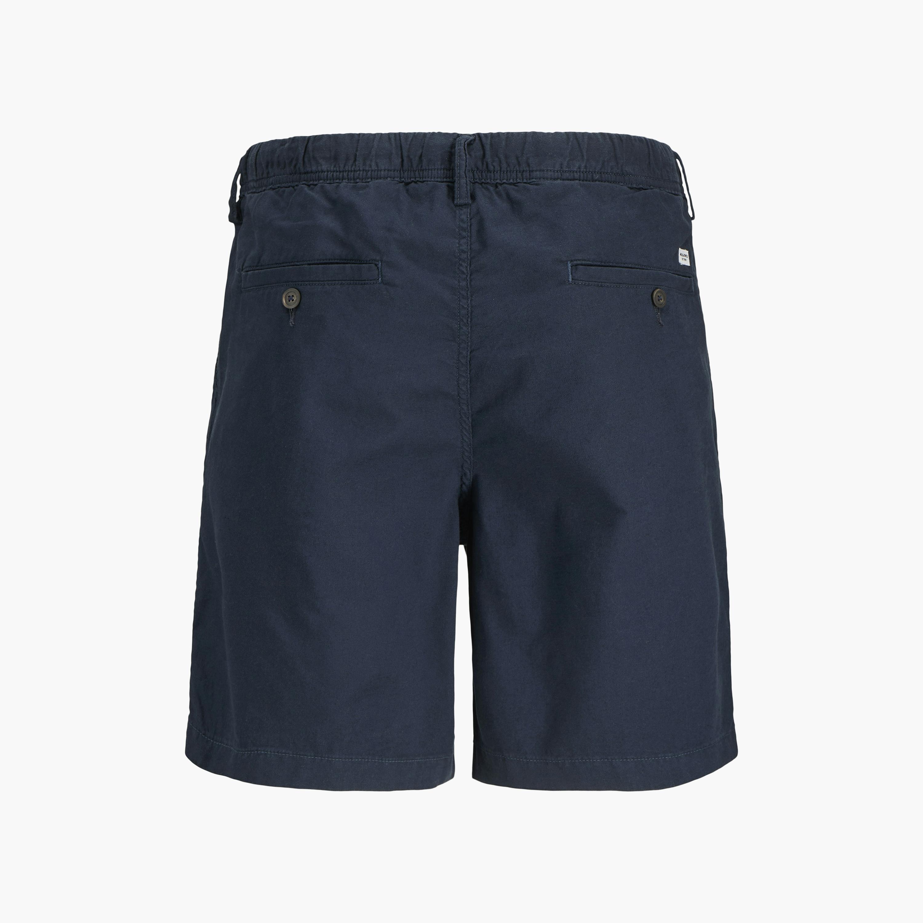 Jack & Jones Plain Mid-Rise Button and Zip Fly Men's Shorts-men-clothing-bottoms-shorts-image-23