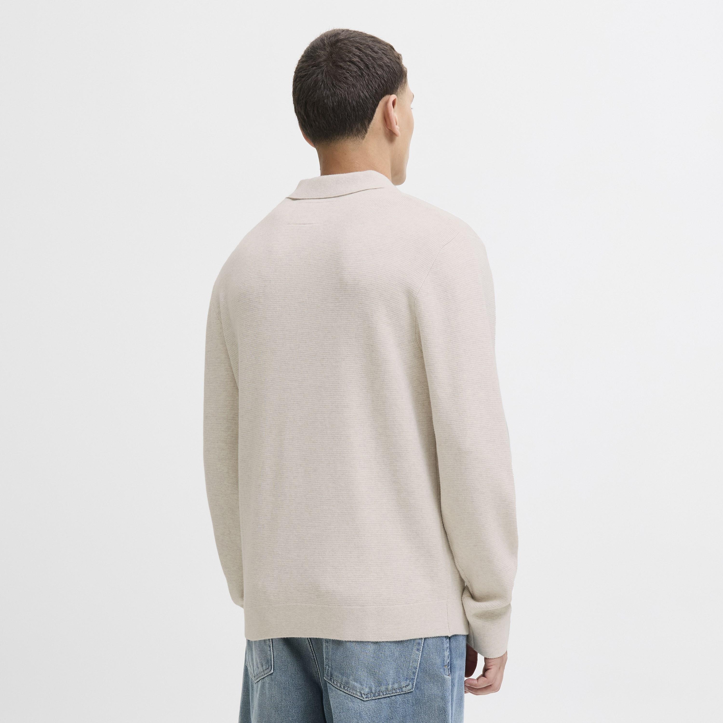 تيشيرت بولو رجالي محبوك بياقة بولو وأكمام طويلة من جاك آند جونز-men-clothing-tshirtsandpolos-polos-image-11
