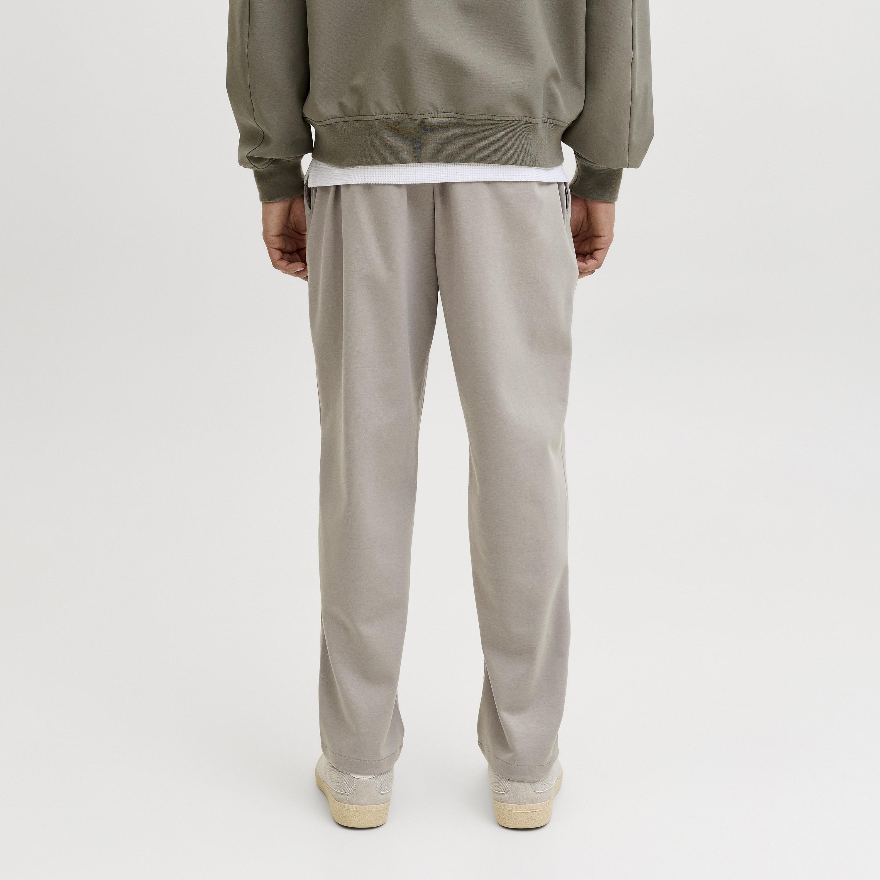 Jack & Jones Plain Mid-Rise Elasticated Drawstring Waist Men's Trousers-men-clothing-bottoms-trousersandchinos-trousers-image-4
