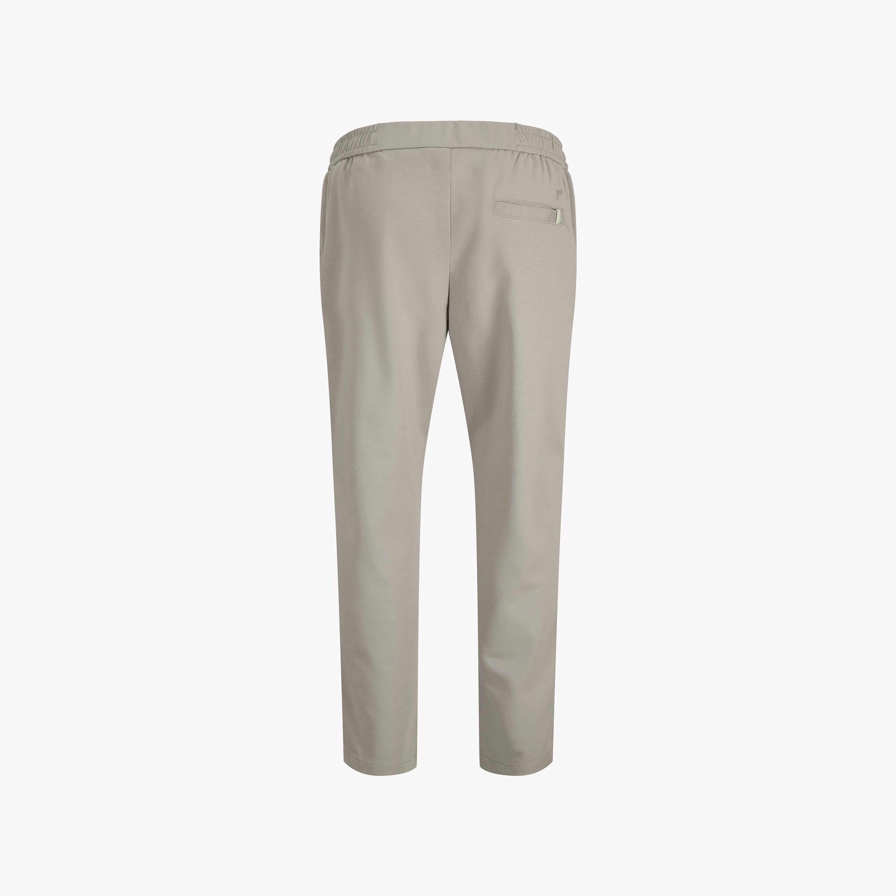 Jack & Jones Plain Mid-Rise Elasticated Drawstring Waist Men's Trousers-men-clothing-bottoms-trousersandchinos-trousers-image-8