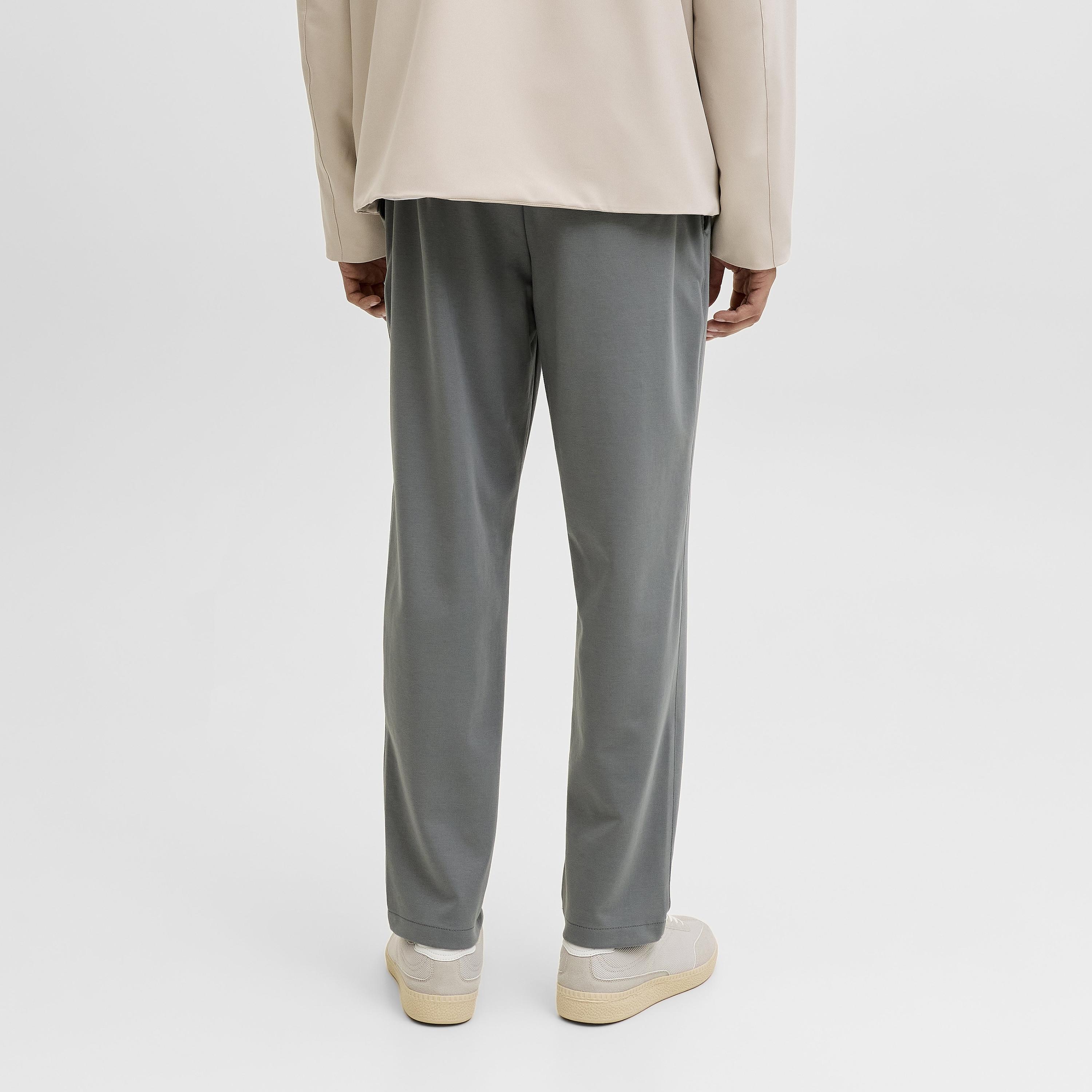 بنطال رجالي سادة بخصر متوسط الارتفاع وشريط مطاطي برباط من جاك آند جونز-men-clothing-bottoms-trousersandchinos-trousers-image-4