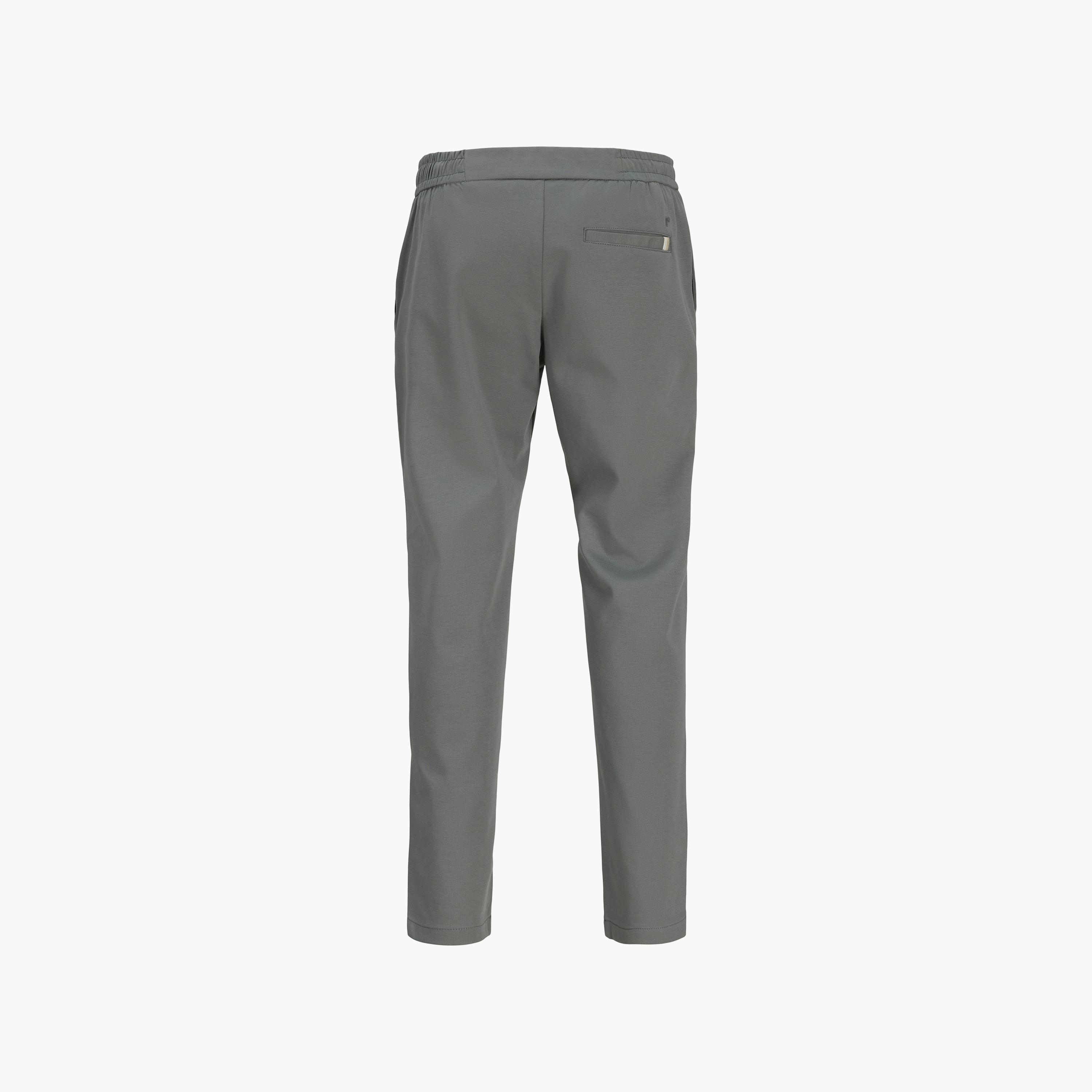 بنطال رجالي سادة بخصر متوسط الارتفاع وشريط مطاطي برباط من جاك آند جونز-men-clothing-bottoms-trousersandchinos-trousers-image-8