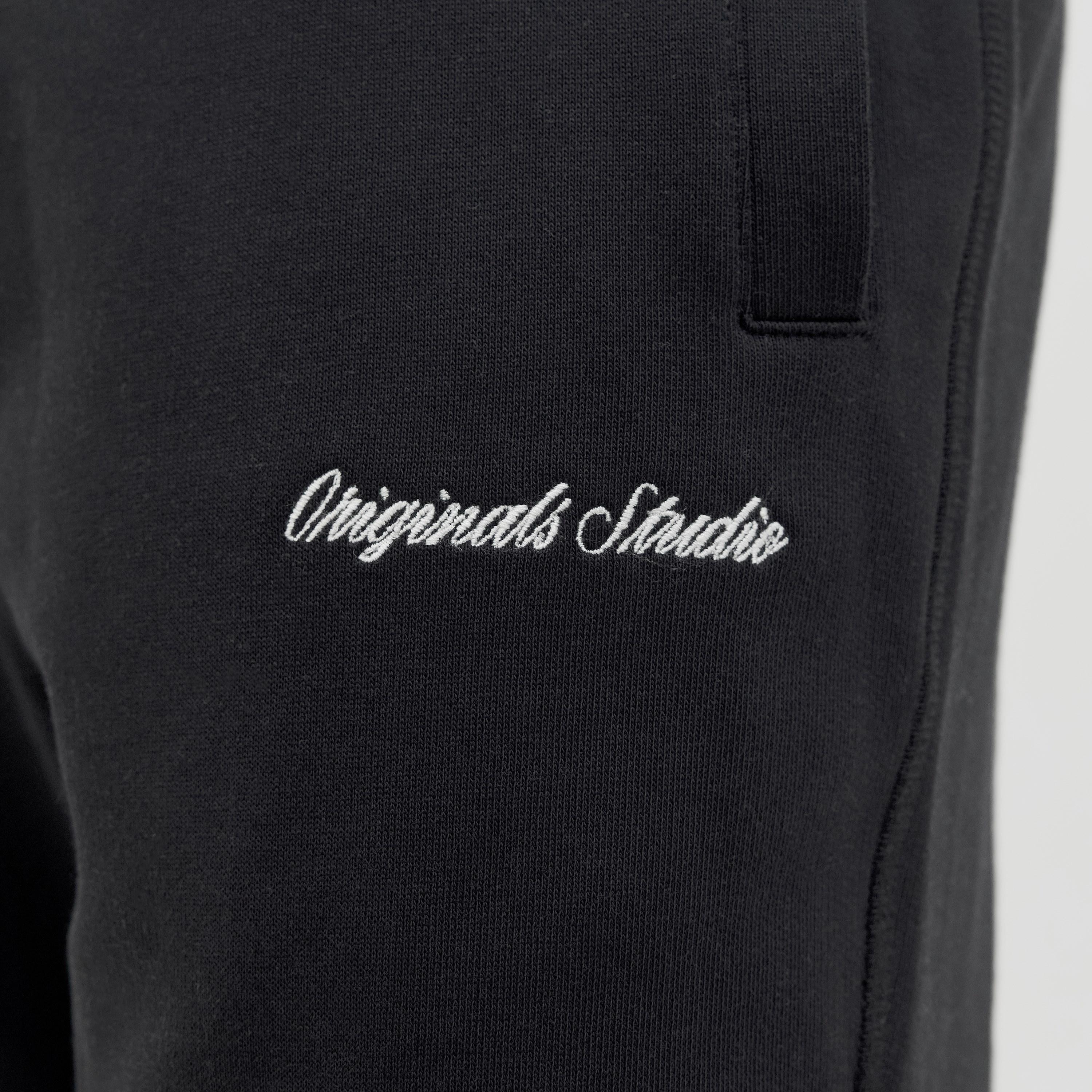 بنطلون رياضي رجالي سادة بخصر متوسط الارتفاع برباط من جاك آند جونز-men-clothing-joggers-image-3