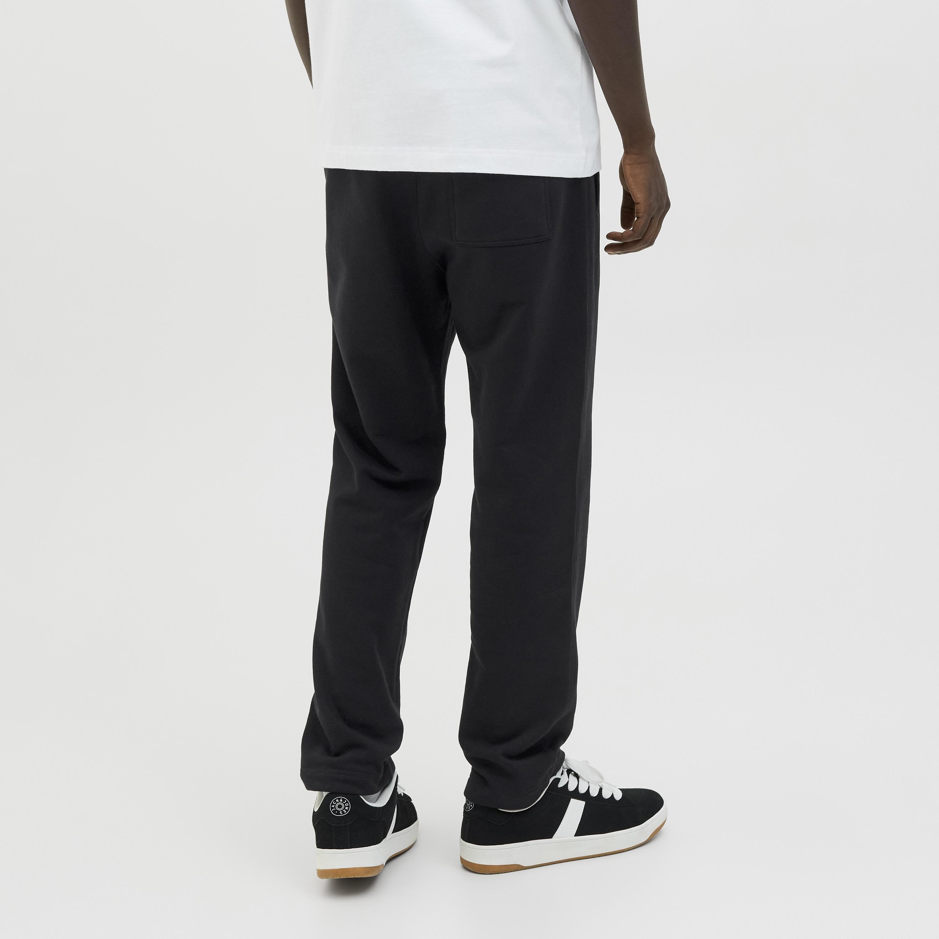 بنطلون رياضي رجالي سادة بخصر متوسط الارتفاع برباط من جاك آند جونز-men-clothing-joggers-image-4