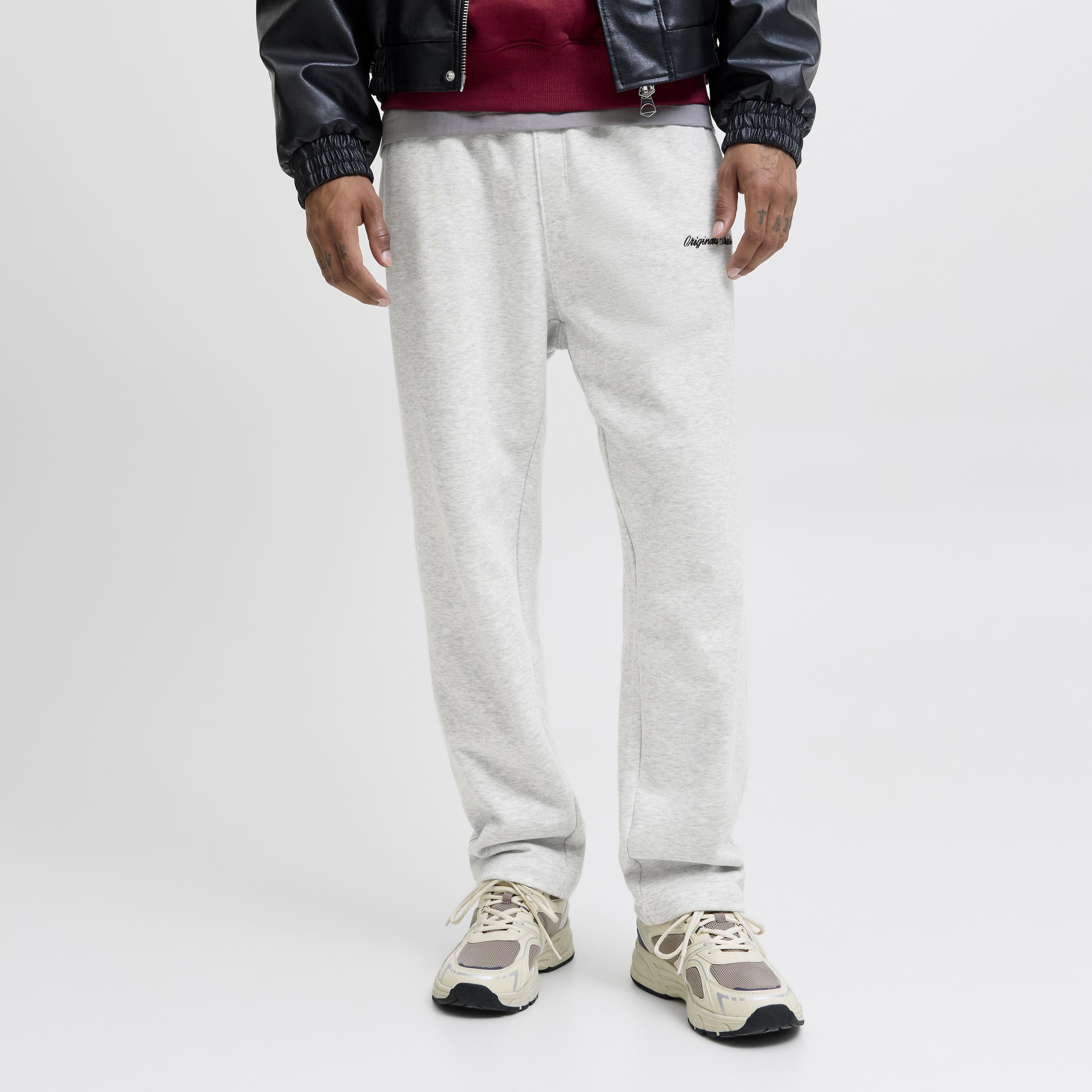 Jack & Jones Plain Mid Rise Men's Drawstring Track Pants-men-clothing-joggers-image-1