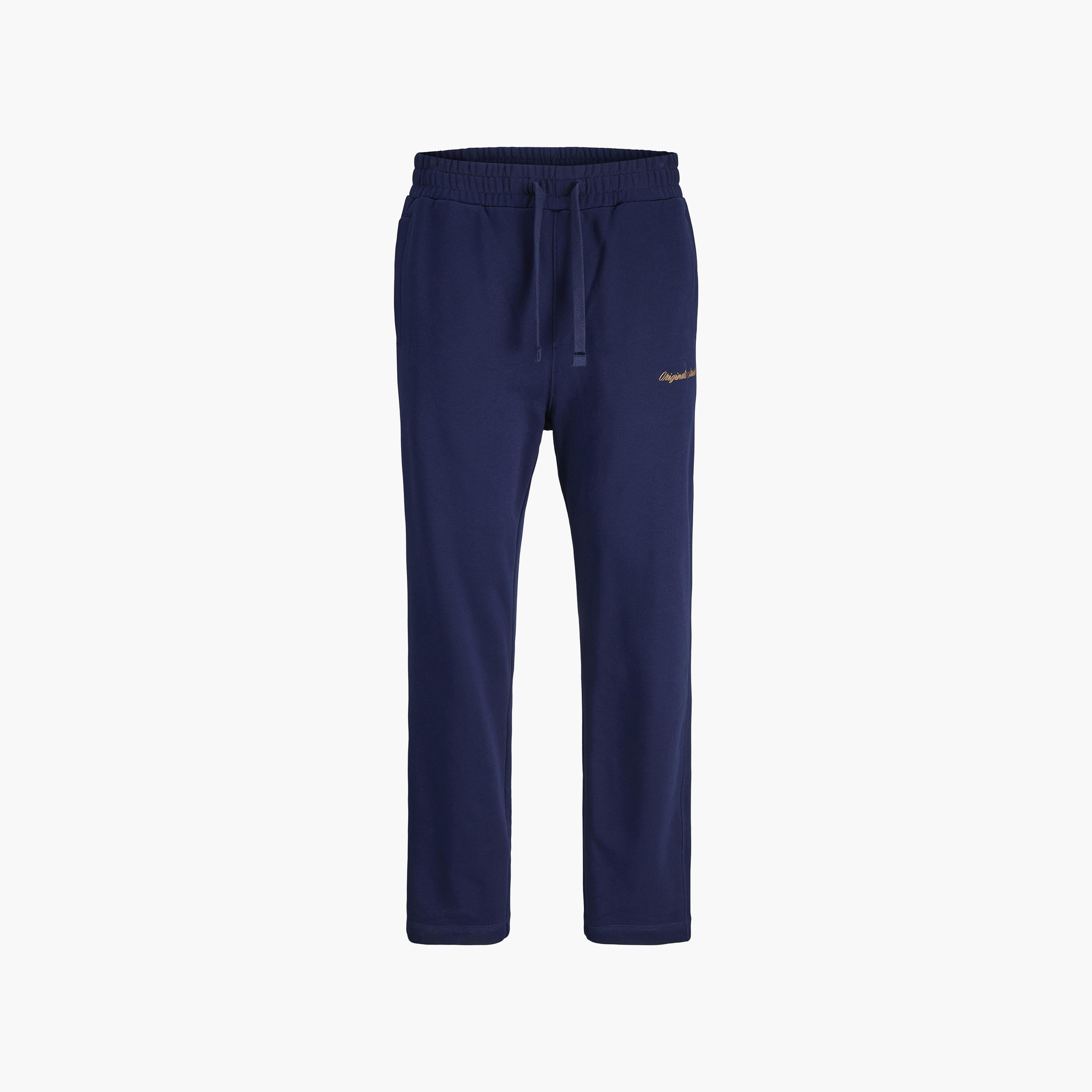 Jack & Jones Plain Mid-Rise Elasticated Drawstring Waist Men's Sweatpants-men-clothing-bottoms-joggers-image-6