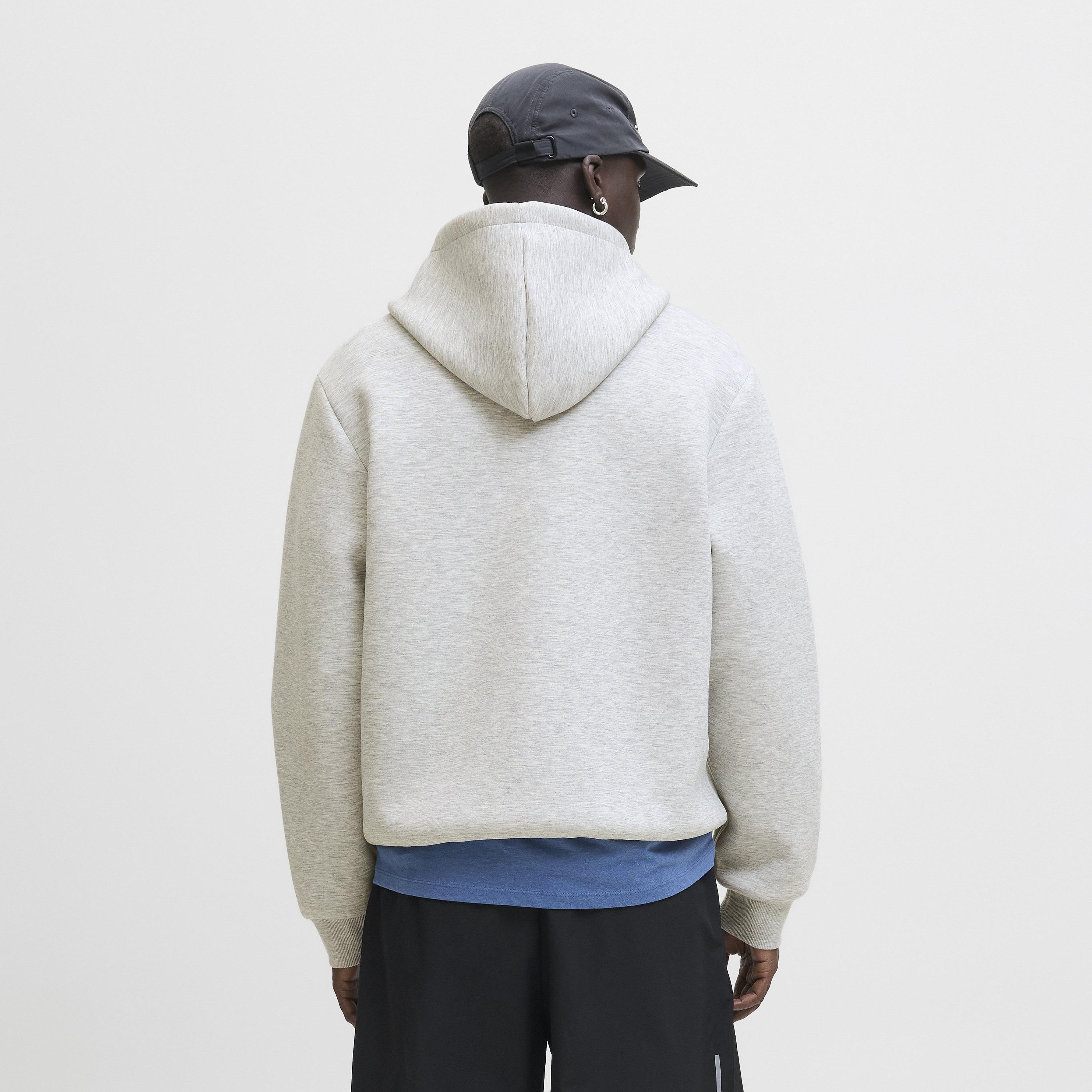 كنزة صوفية رجالية سادة بقلنسوة وأكمام طويلة من جاك ان جونز-men-winterwear-hoodiesandsweatshirts-image-4